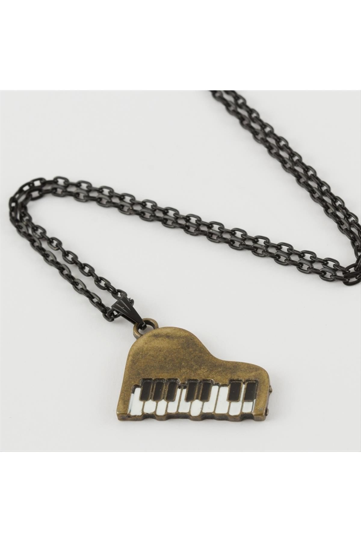 Piyano Metal Erkek Kolye