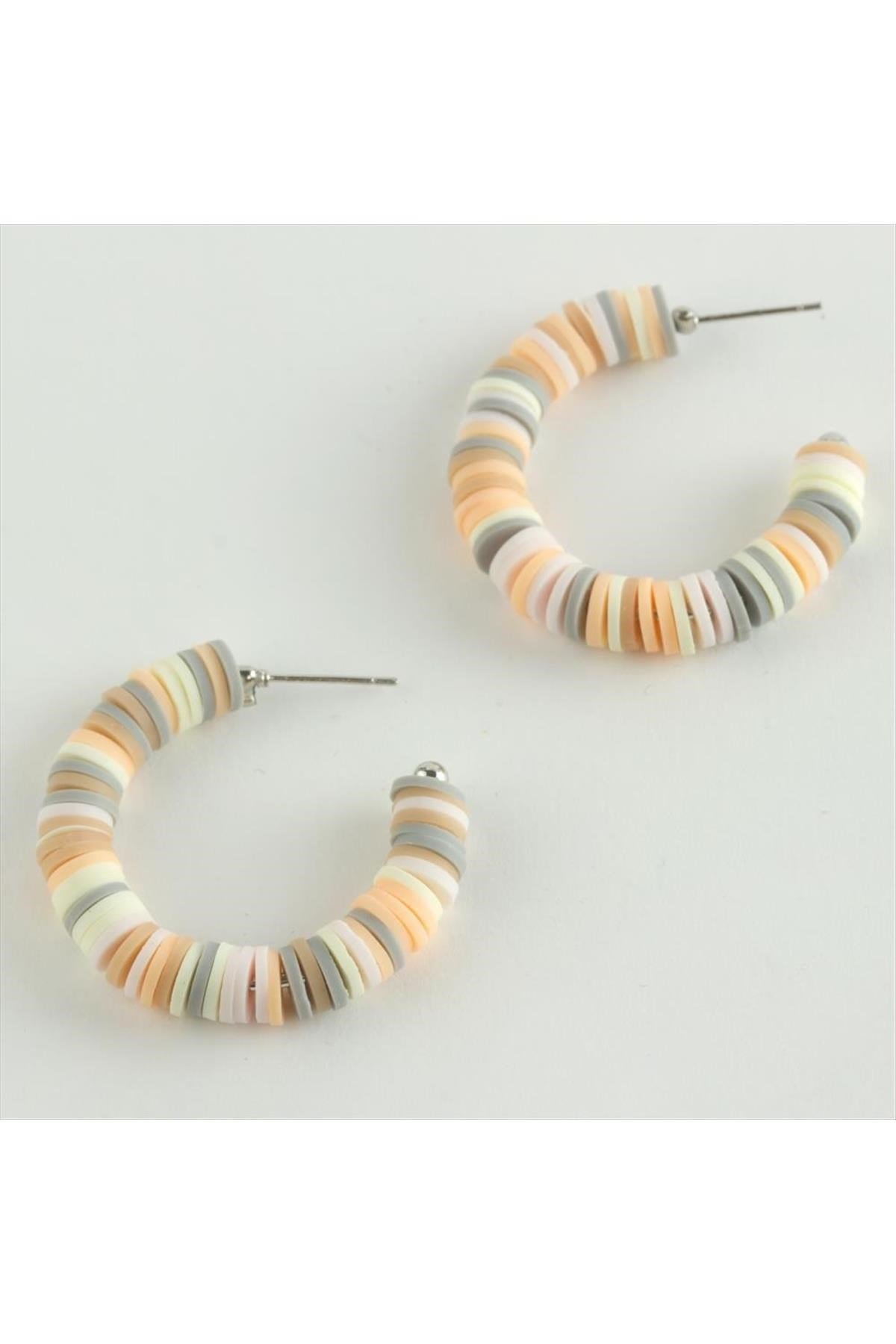 Rainbow Fimo Halka Küpe