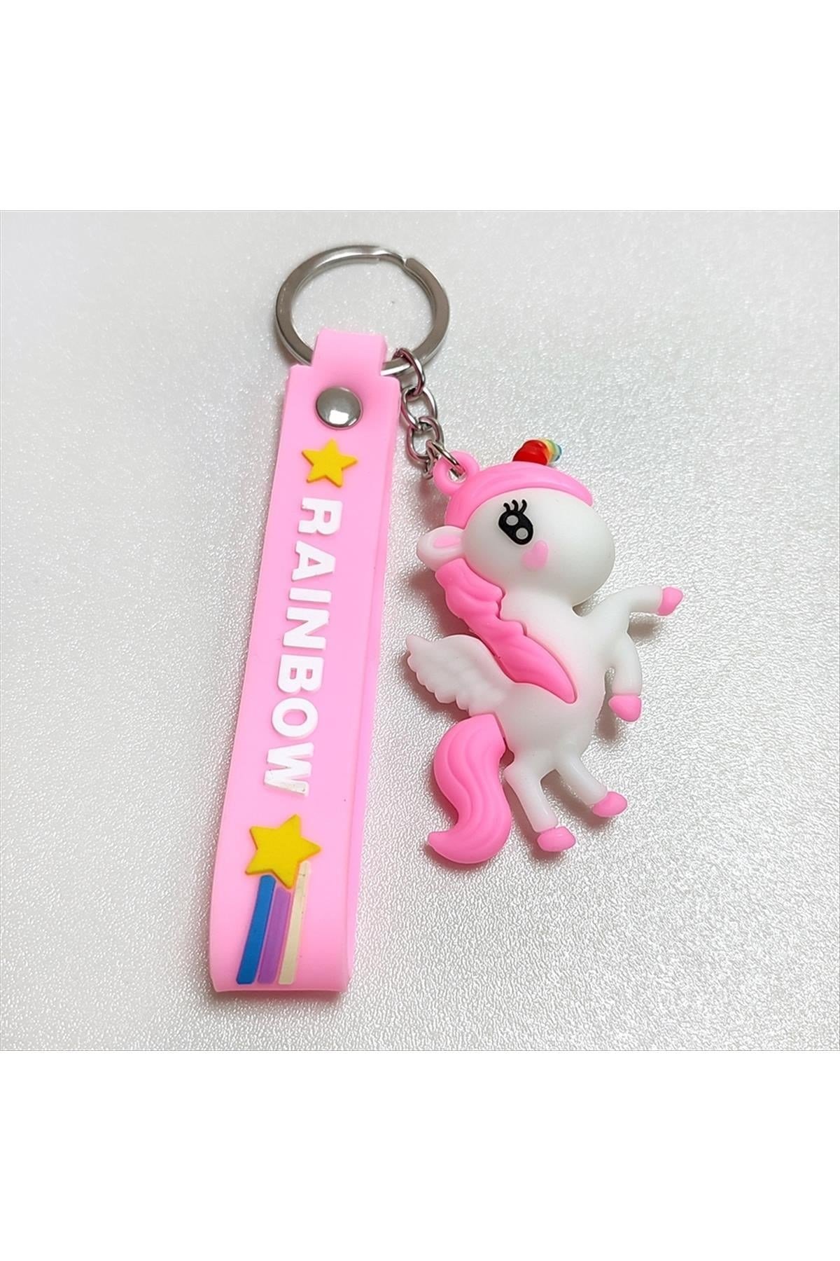 Rainbow Yazılı Silikon Anahtarlık