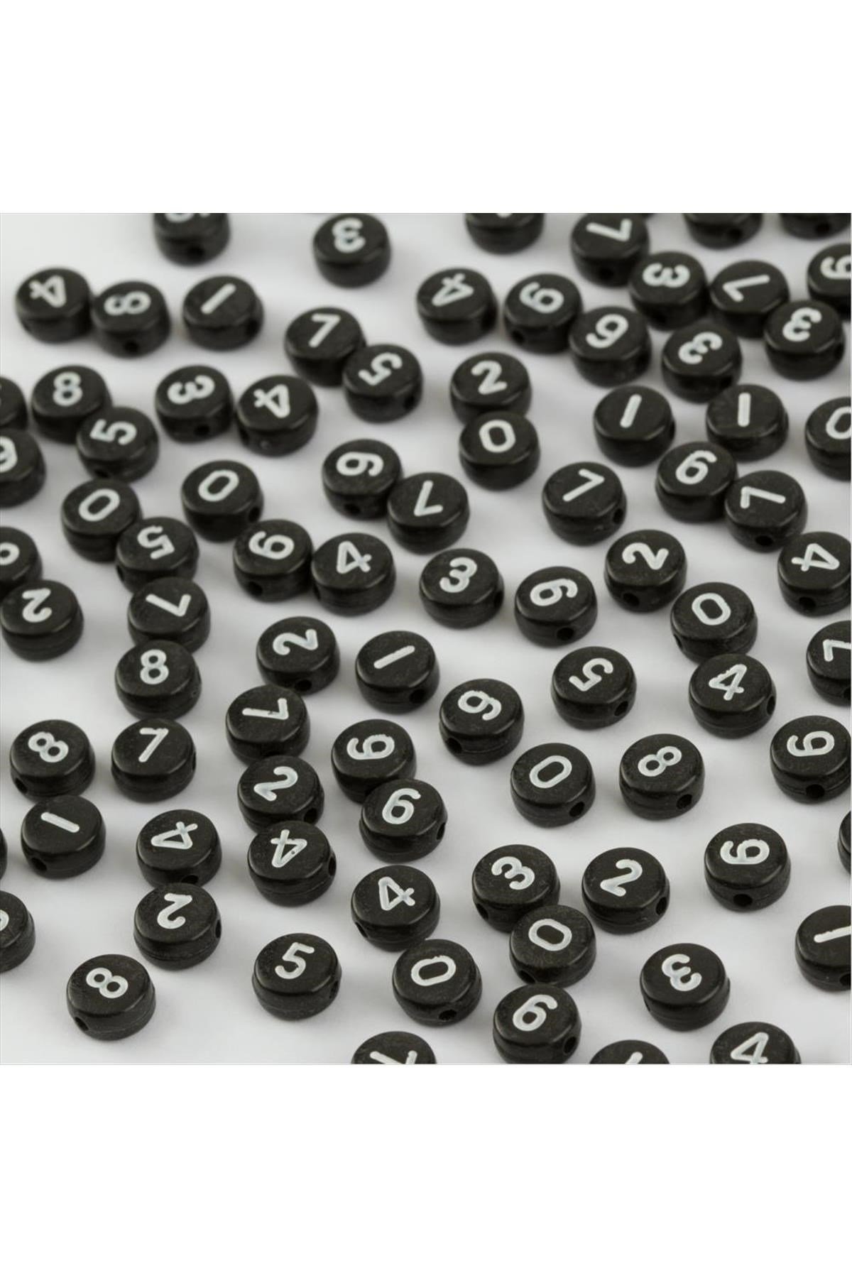 Rakam Yuvarlak Boncuk 30 Gram