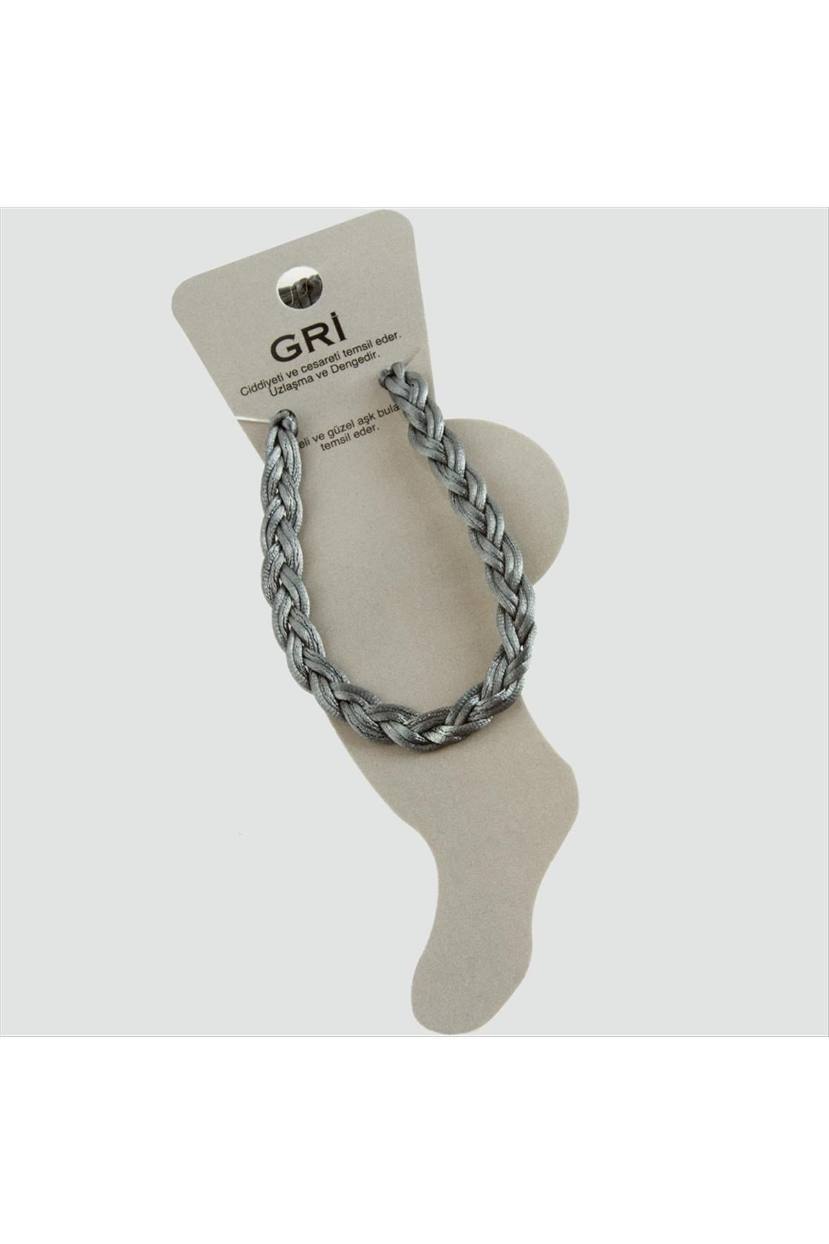 Renkli Örgülü Vinlex İp Halhal