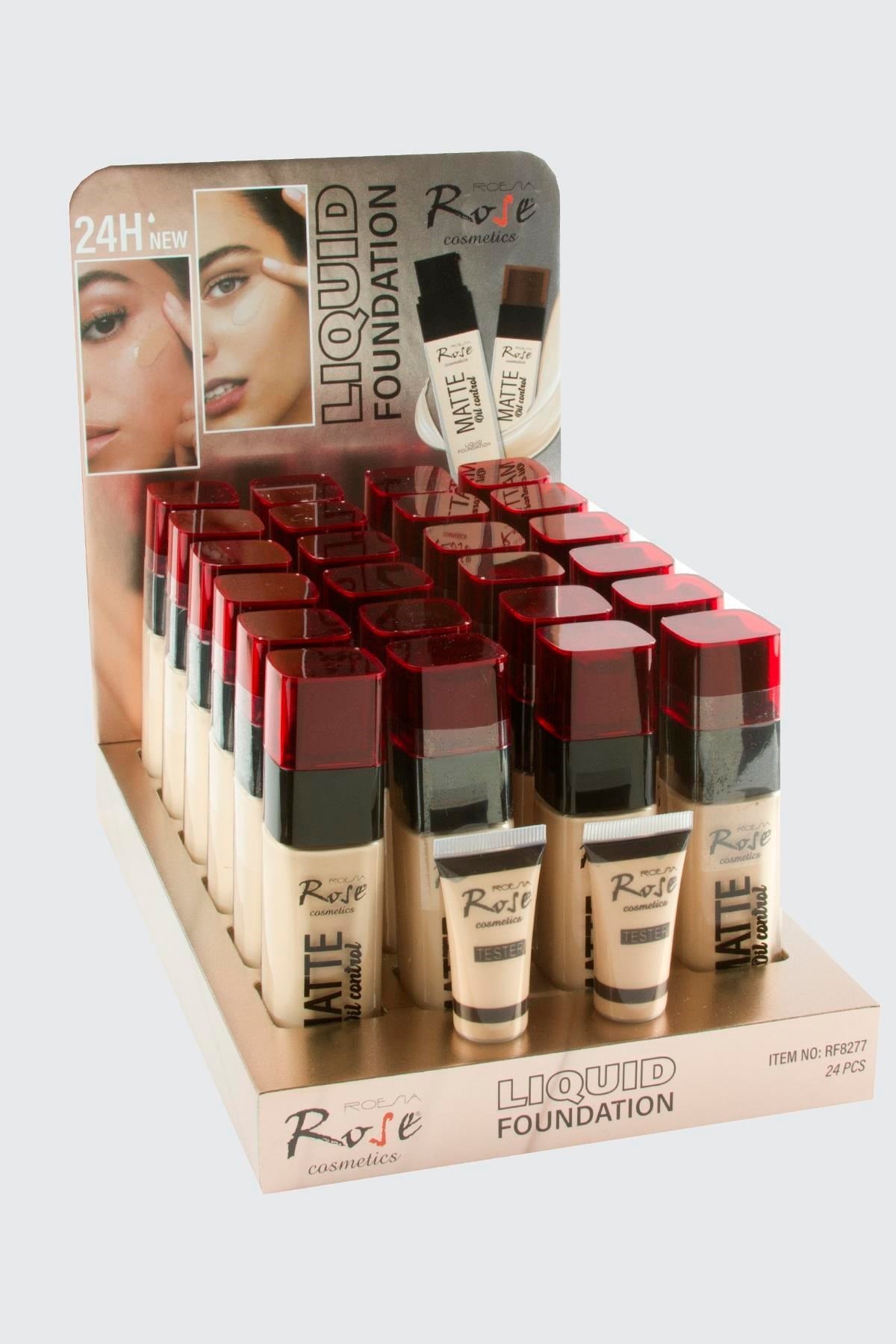 Rose Matte Şişe Fondoten