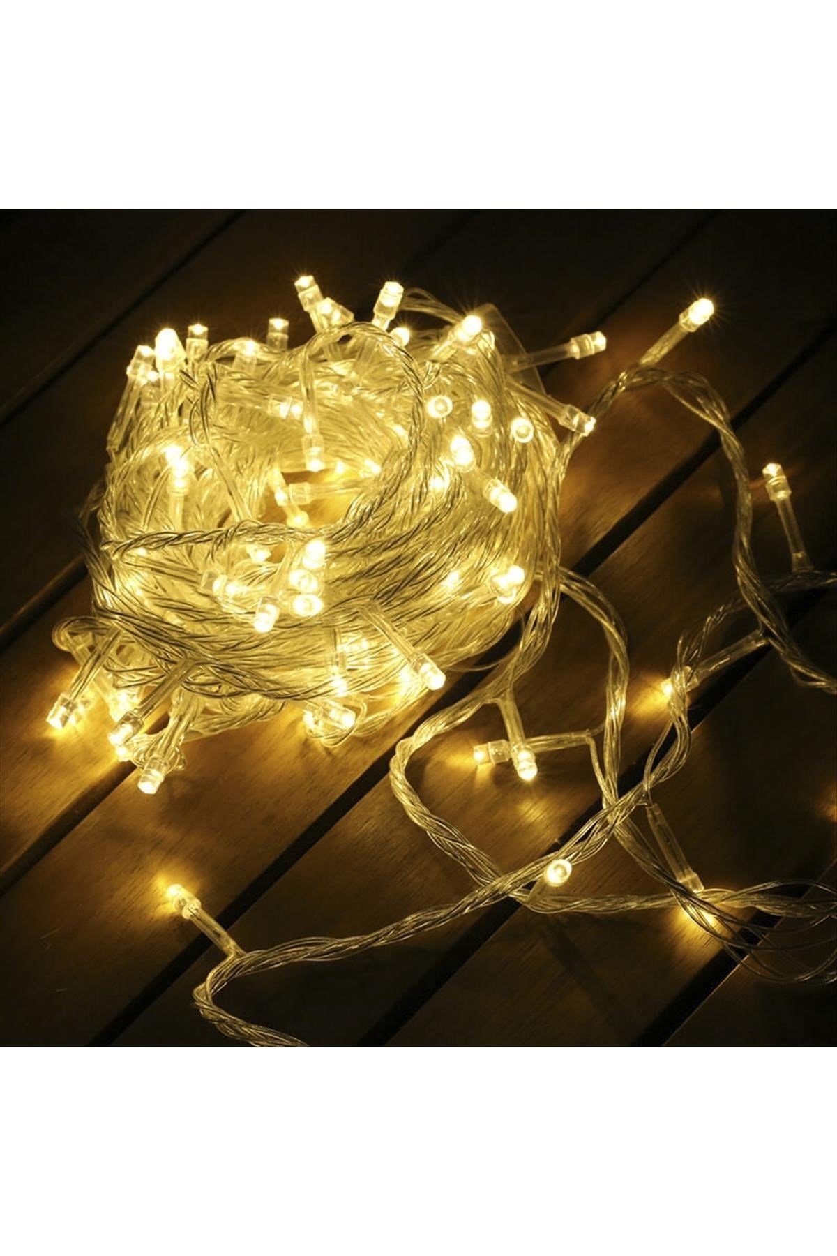 Sarı Renkli Led Işık Pilli 10 Metre