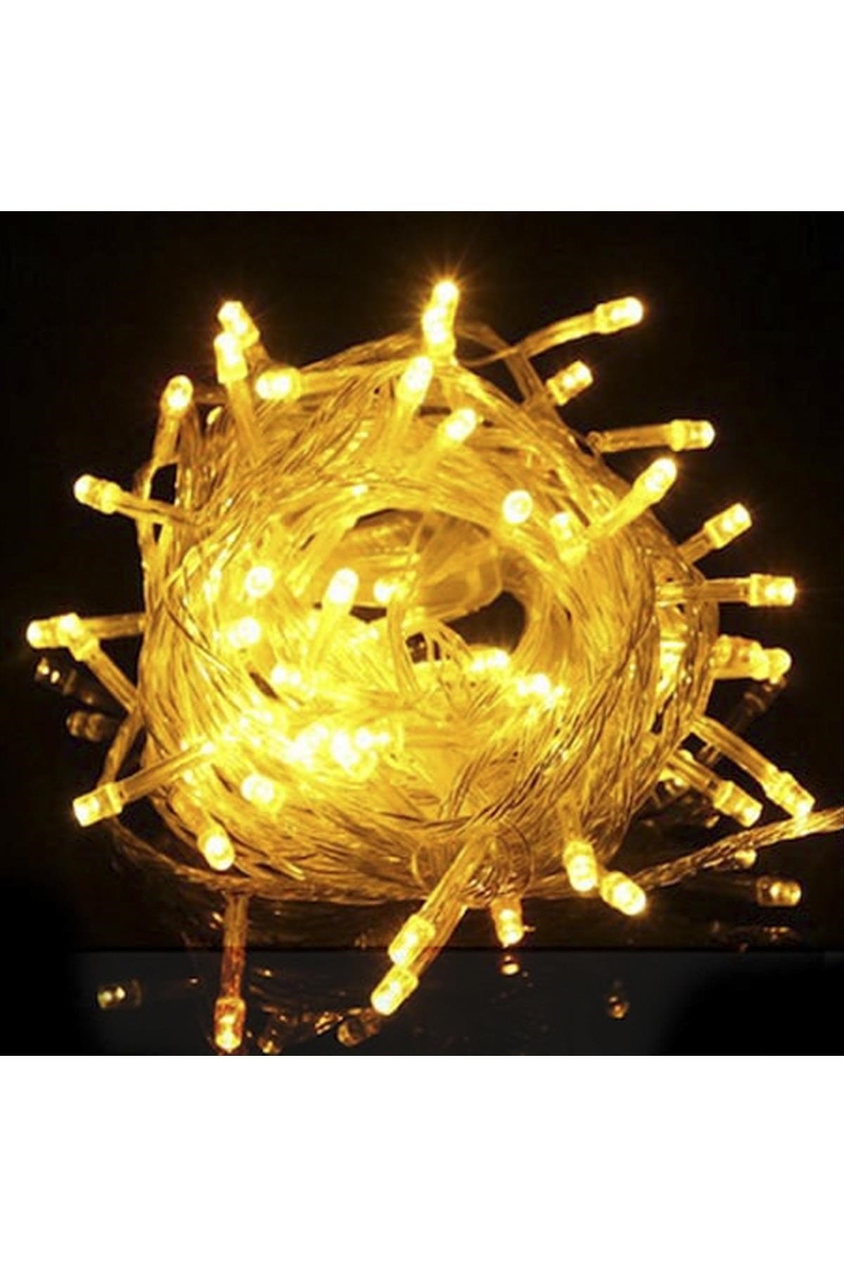 Sarı Renkli Led Işık Pilli 10 Metre