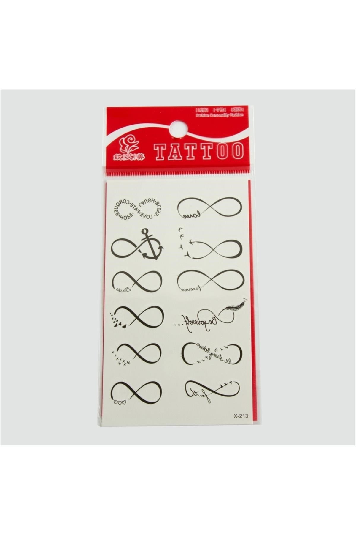 Sonsuzluk Tattoo Dövme Sticker Küçük