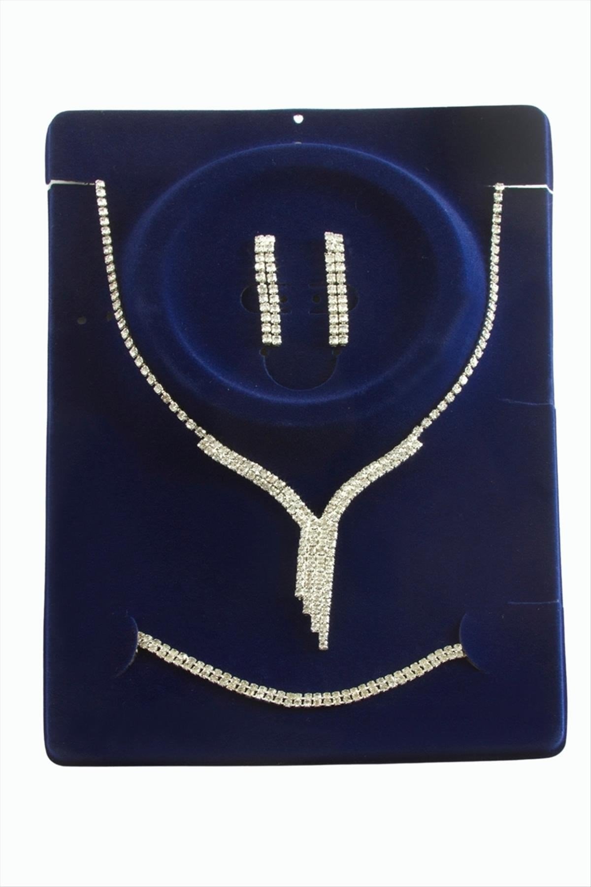 Taşlı Lüks Suyolu Set Kolye