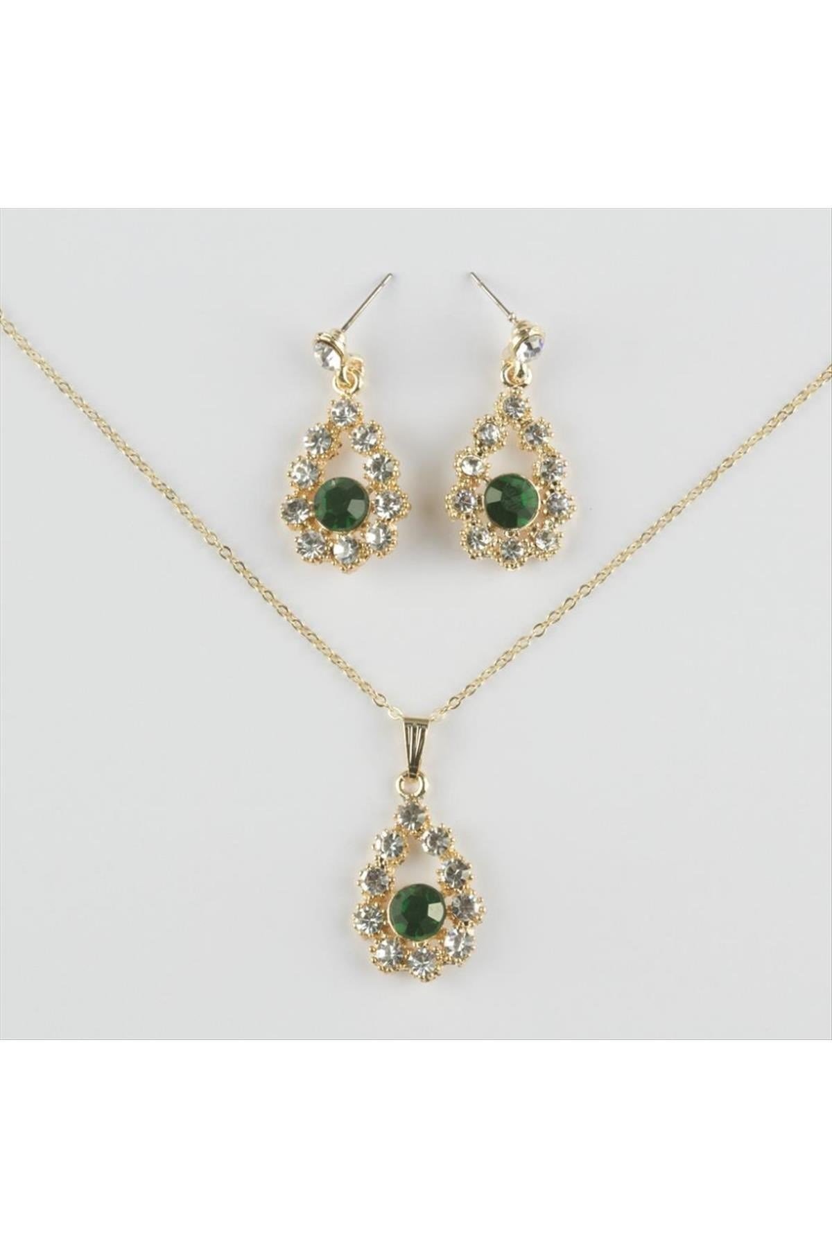 Taşlı Set Kolye