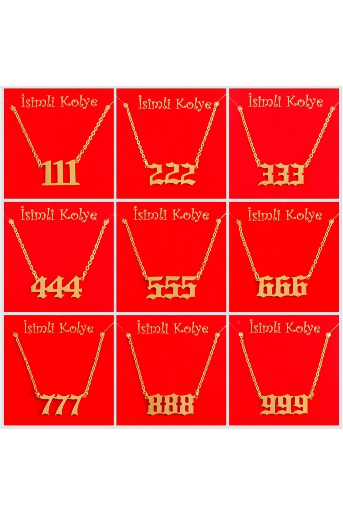Uğurlu Rakamlar Uçlu Kolye