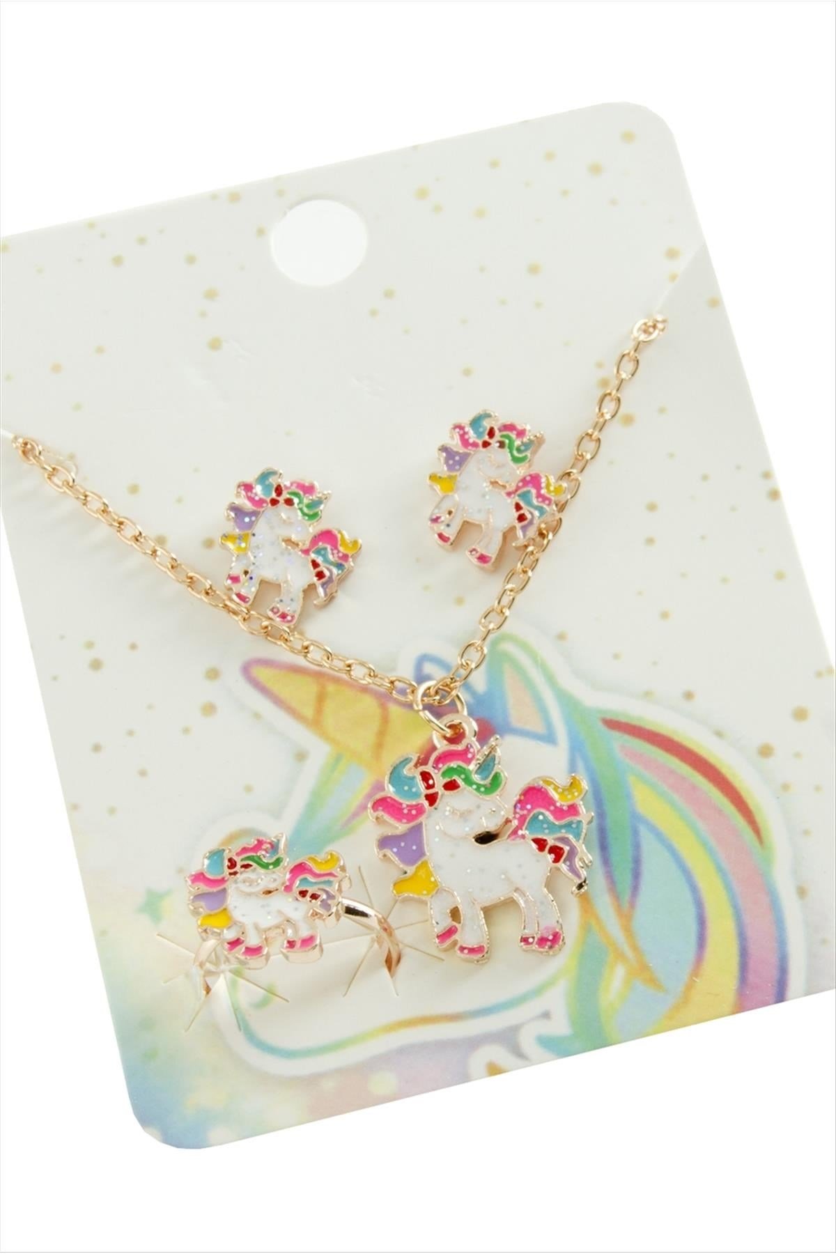 Unicorn Mineli Set Kolye