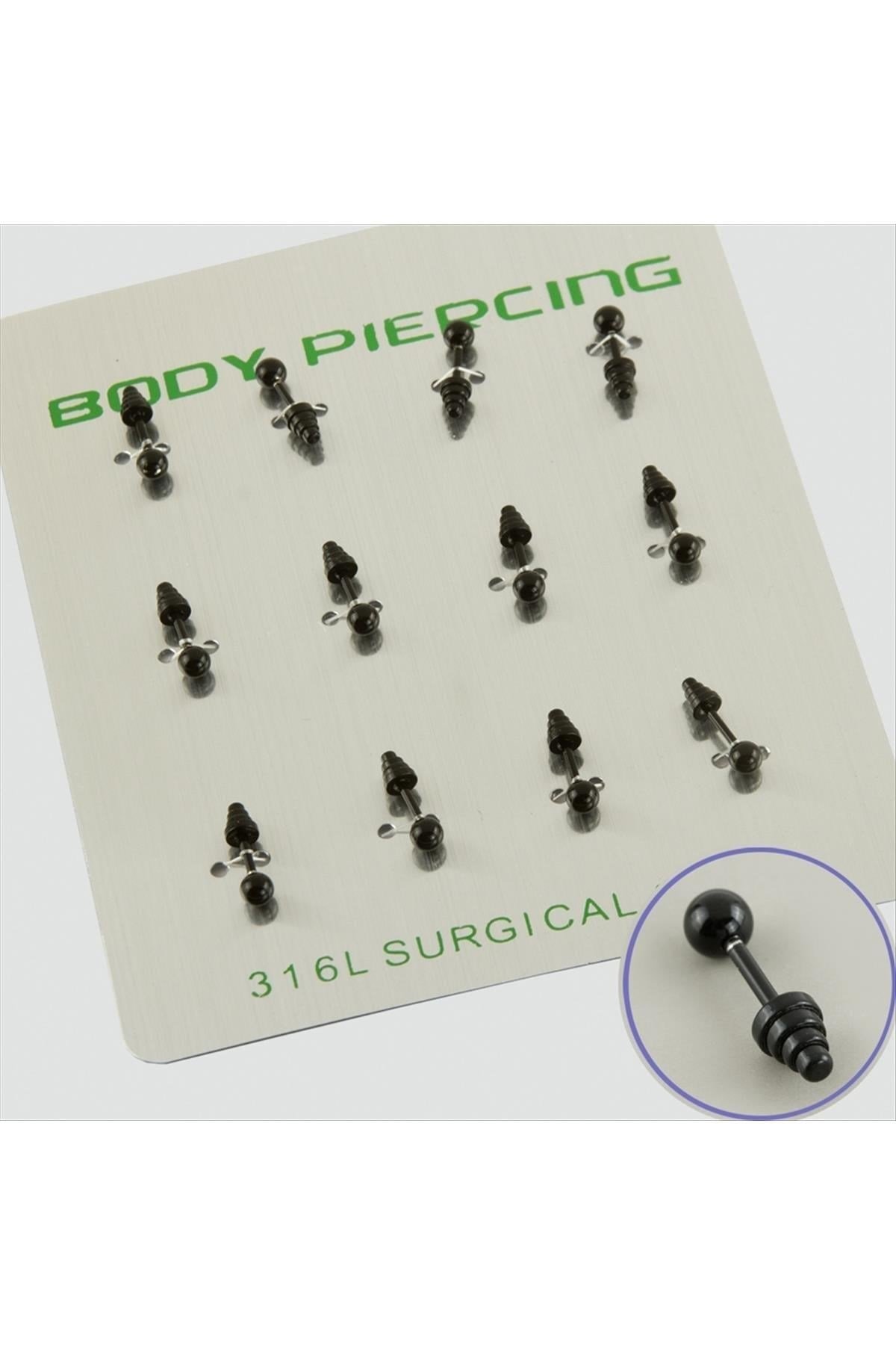 Vidalı Çelik Piercing 1 Adet