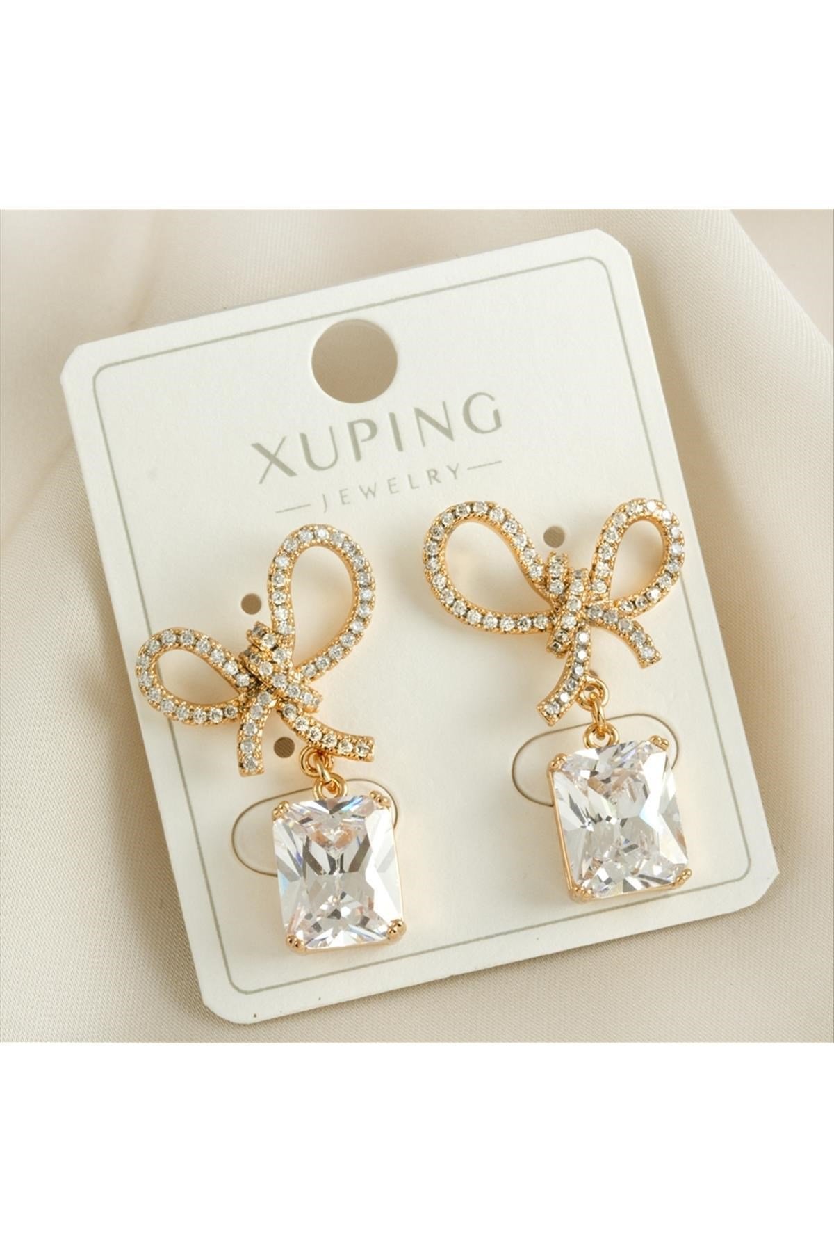 Xuping Fiyong Zirkon Taşlı Lüks Küpe