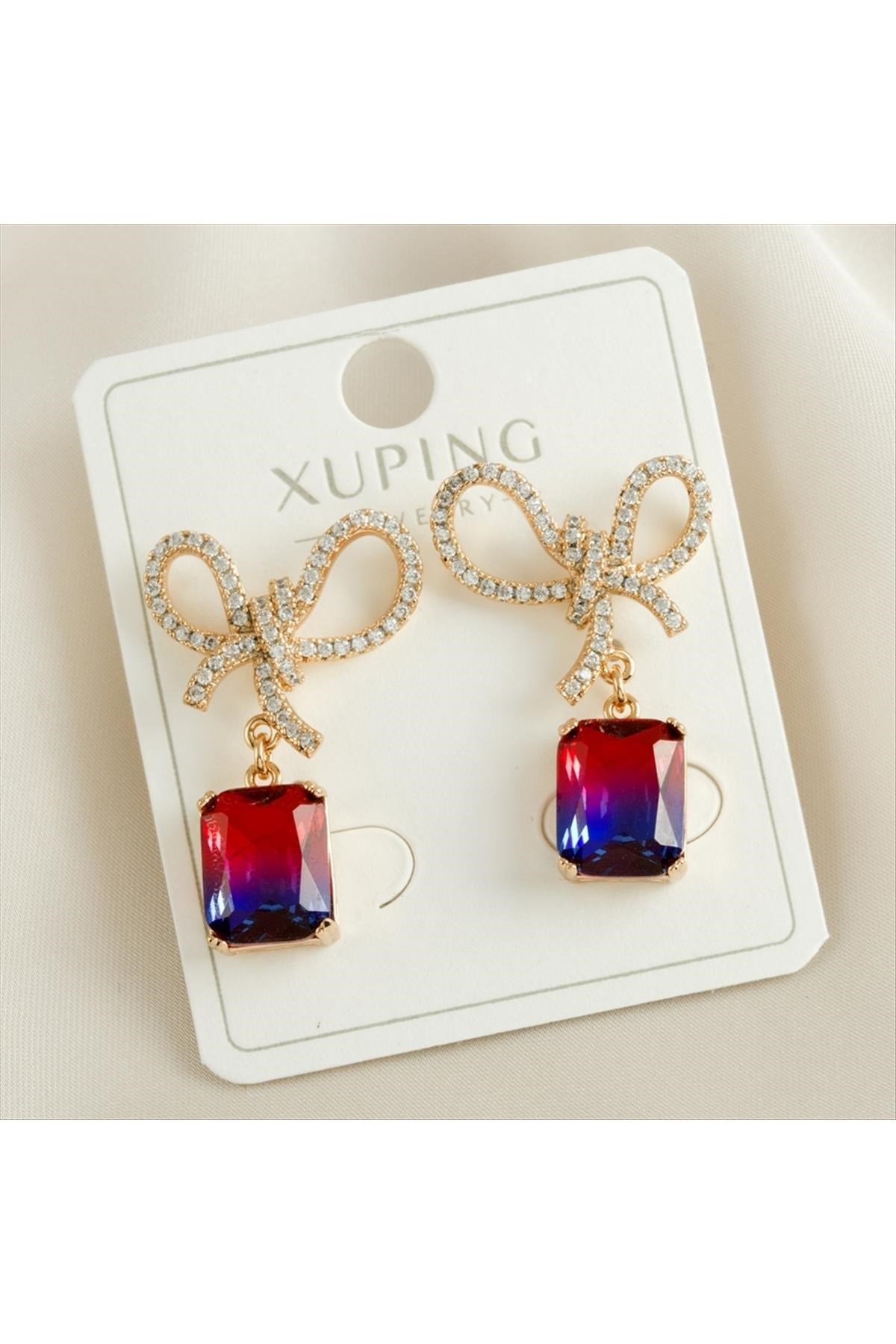 Xuping Fiyong Zirkon Taşlı Lüks Küpe