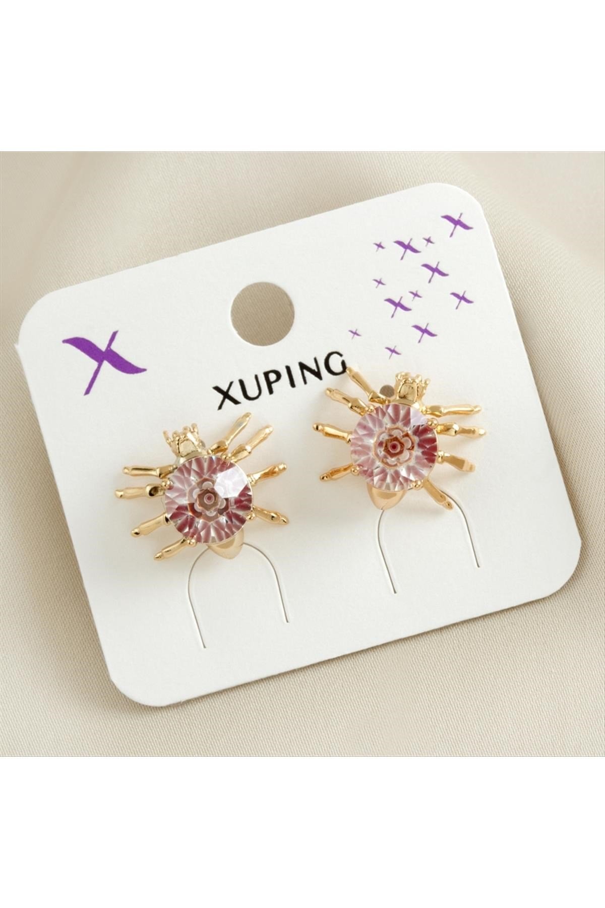Xuping Örümcek Zirkon Taşlı Lüks Küpe