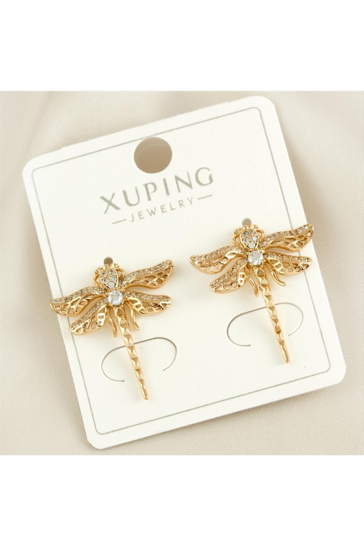 Xuping Yusufçuk Zirkon Taşlı Lüks Küpe