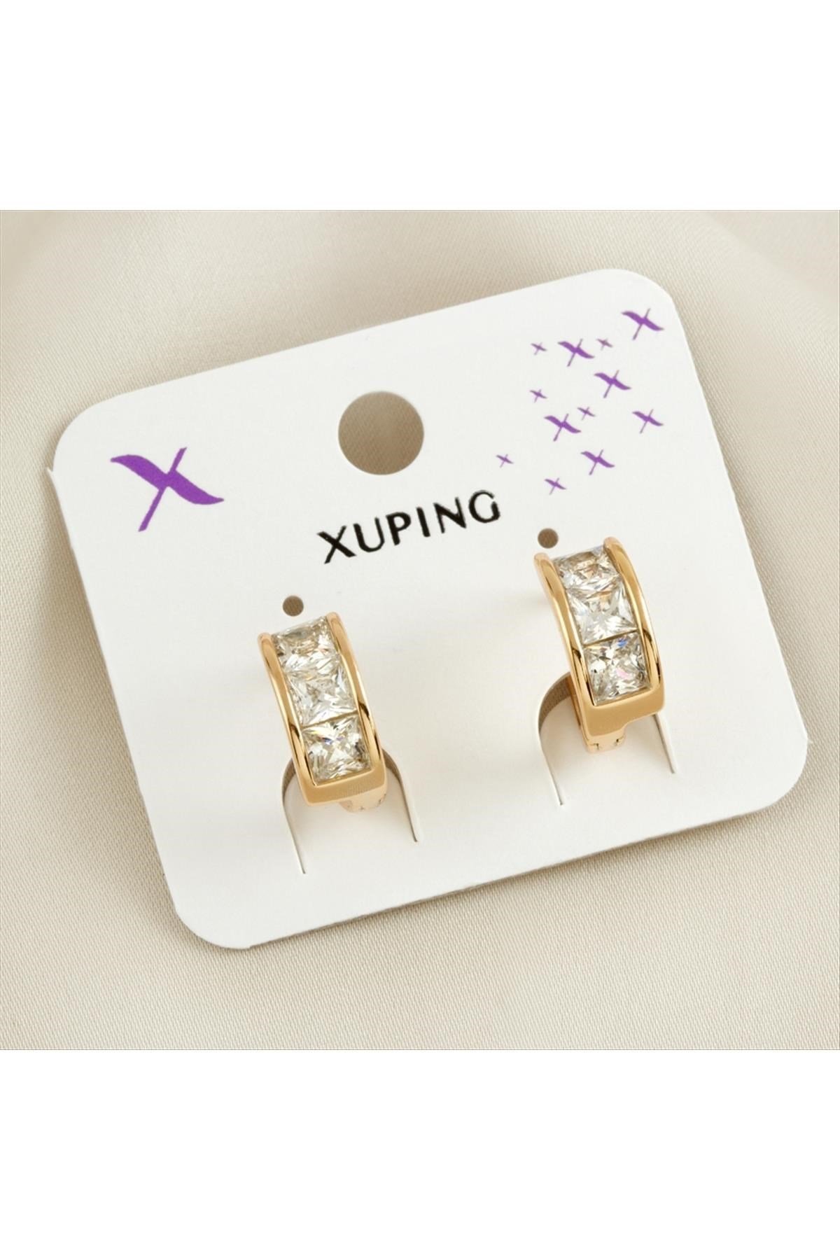 Xuping Zirkon Taşlı Lüks Küpe
