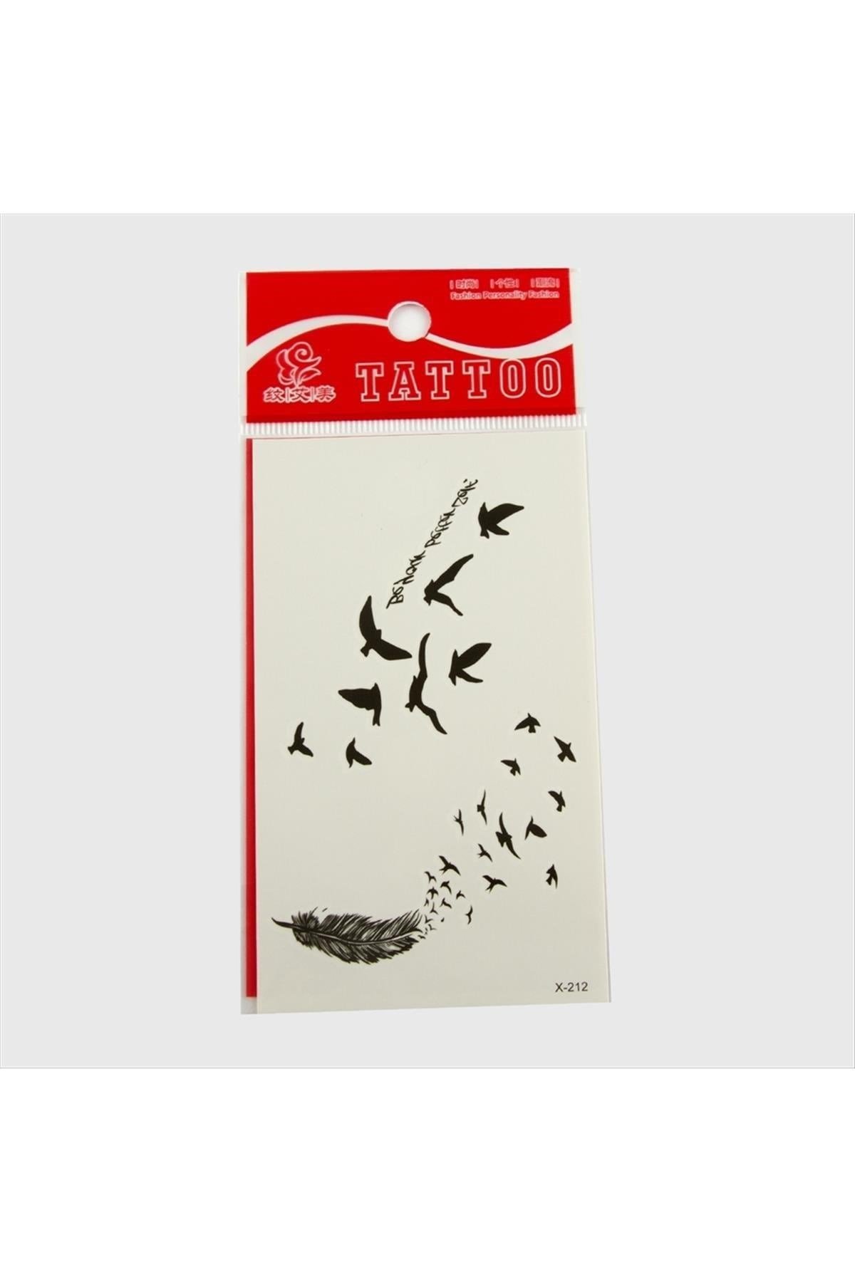Yaprak Tattoo Dövme Sticker Küçük