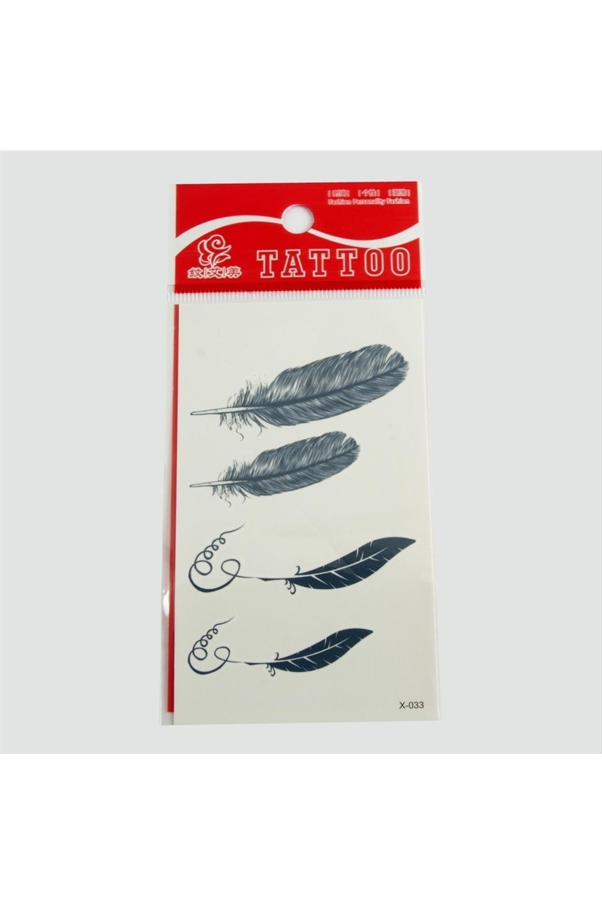 Yaprak Tattoo Dövme Sticker Küçük