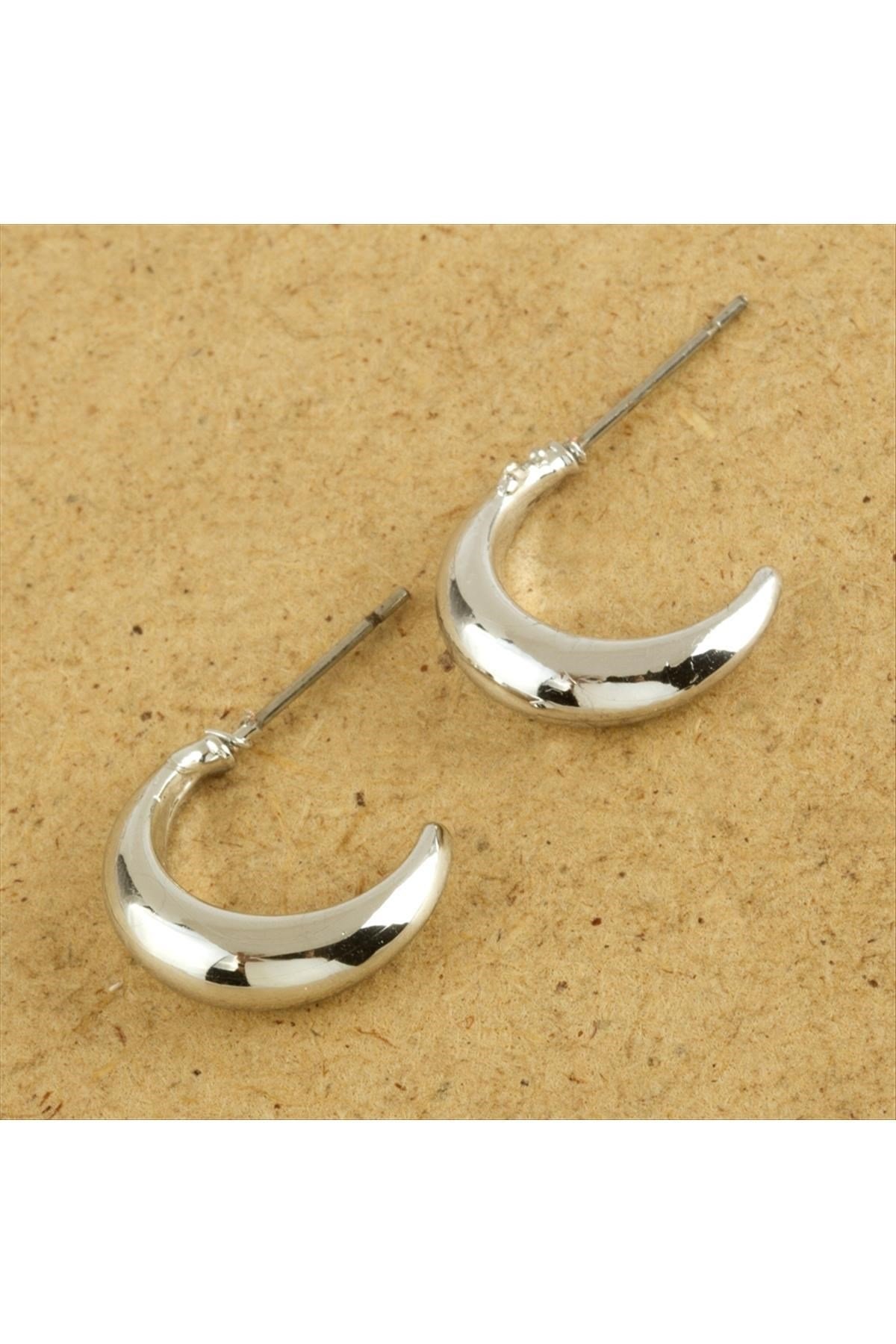 Yarım Halka Yeni Sezon Metal Küpe