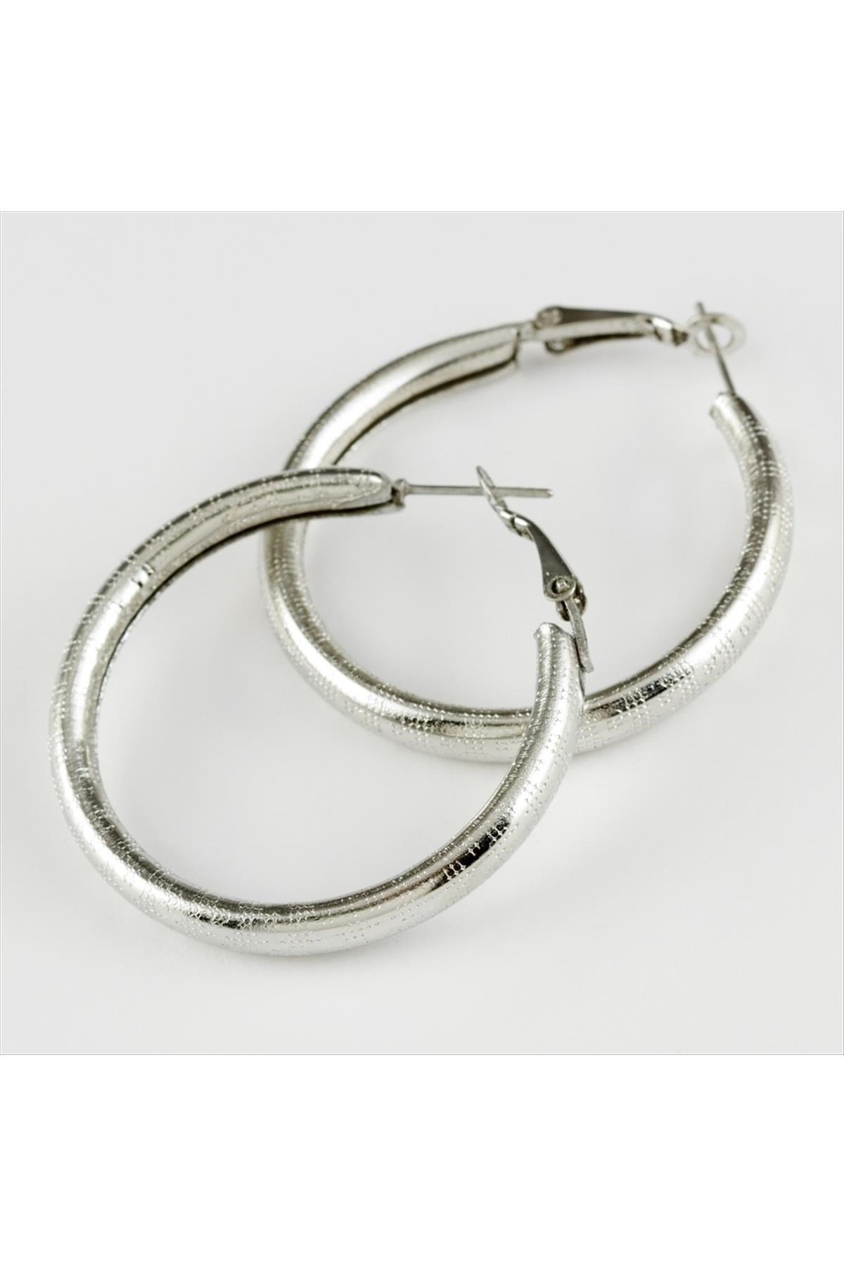 Yeni Szon Metal Halka Küpe 3,5 cm