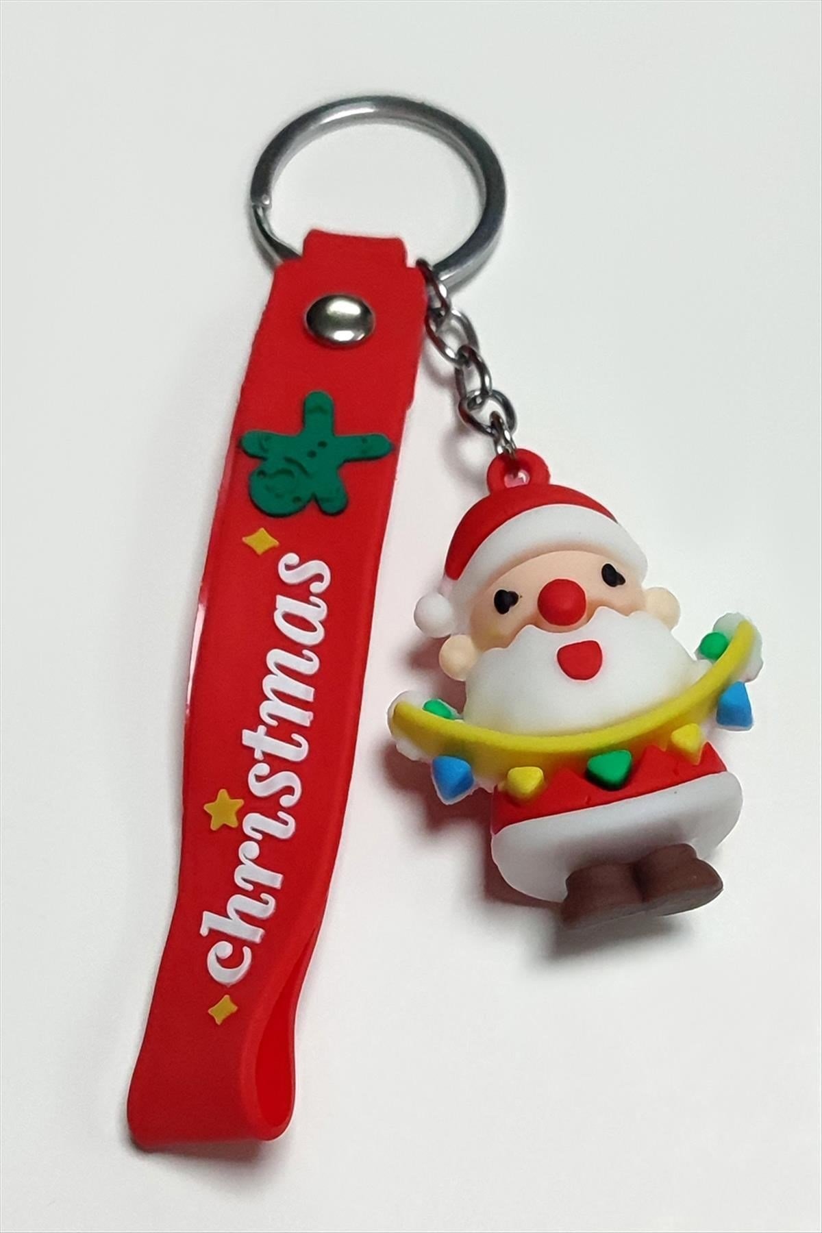 Yılbaşı Noel Baba Silikon Anahtarlık