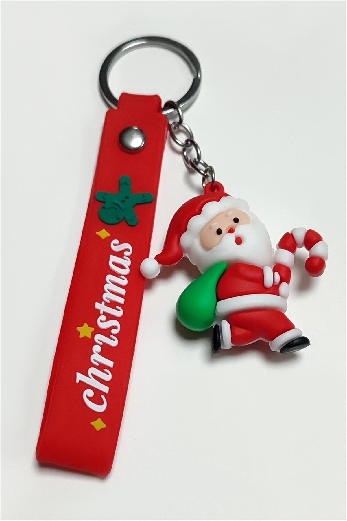 Yılbaşı Noel Baba Silikon Anahtarlık