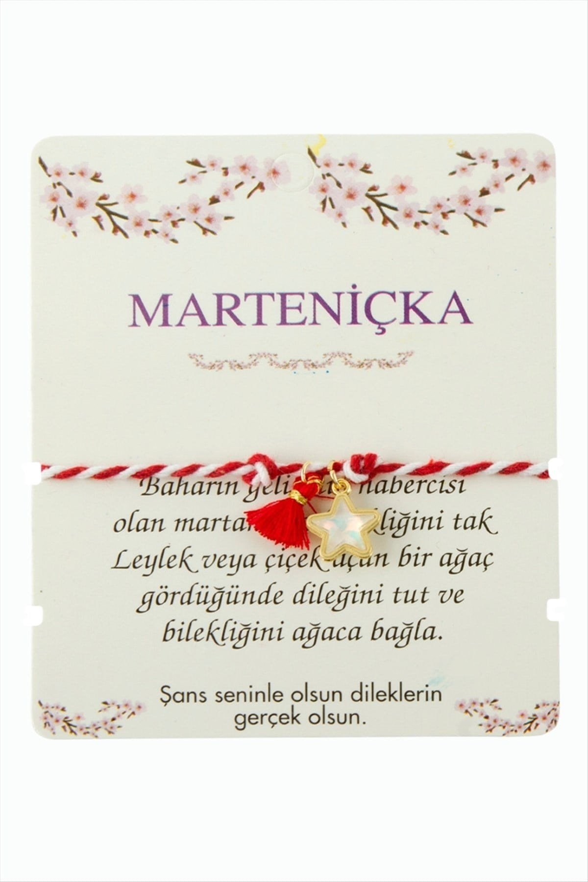 Yıldız Püskül Marteniçka İp Bileklik