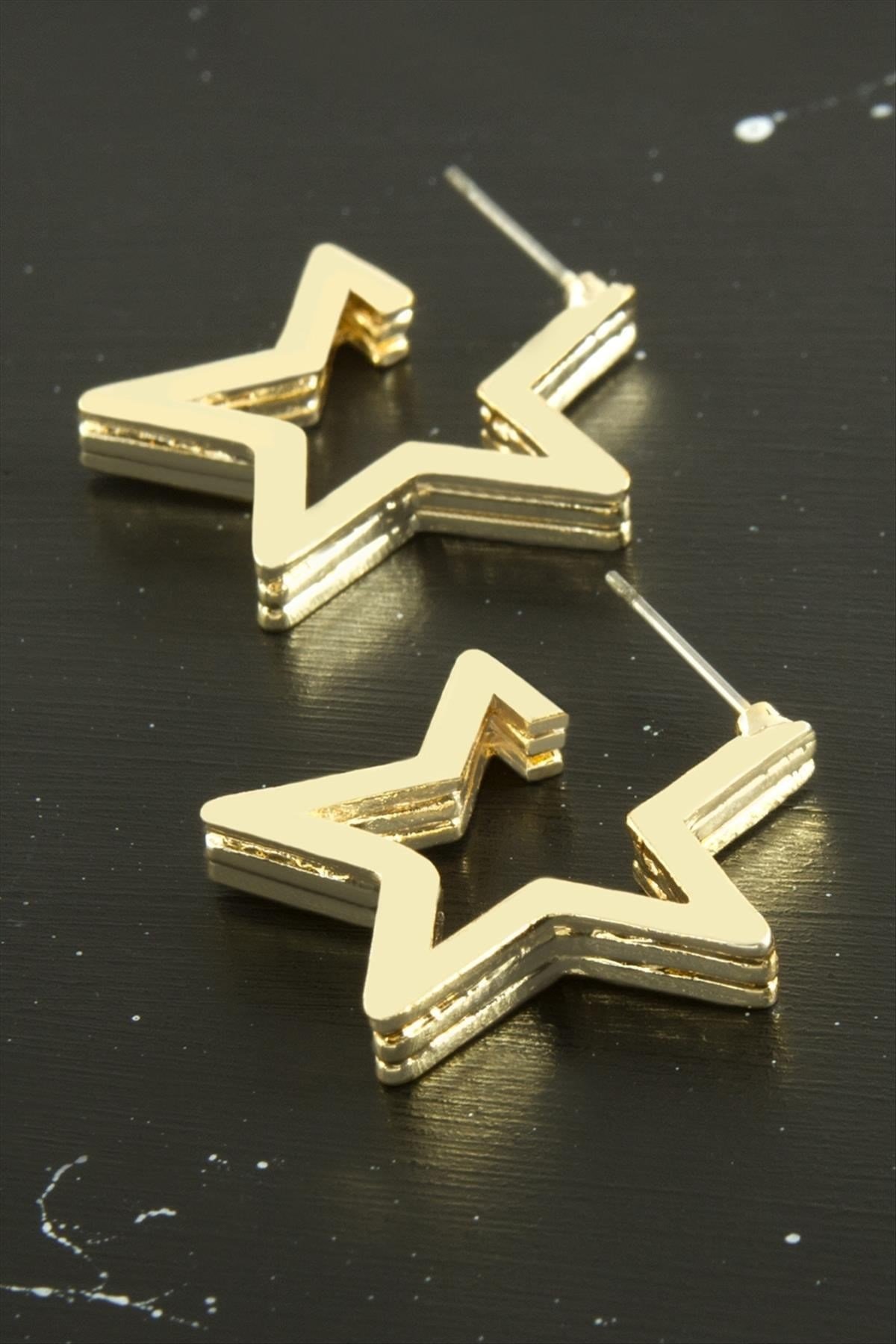 Yıldız Trend Metal Küpe