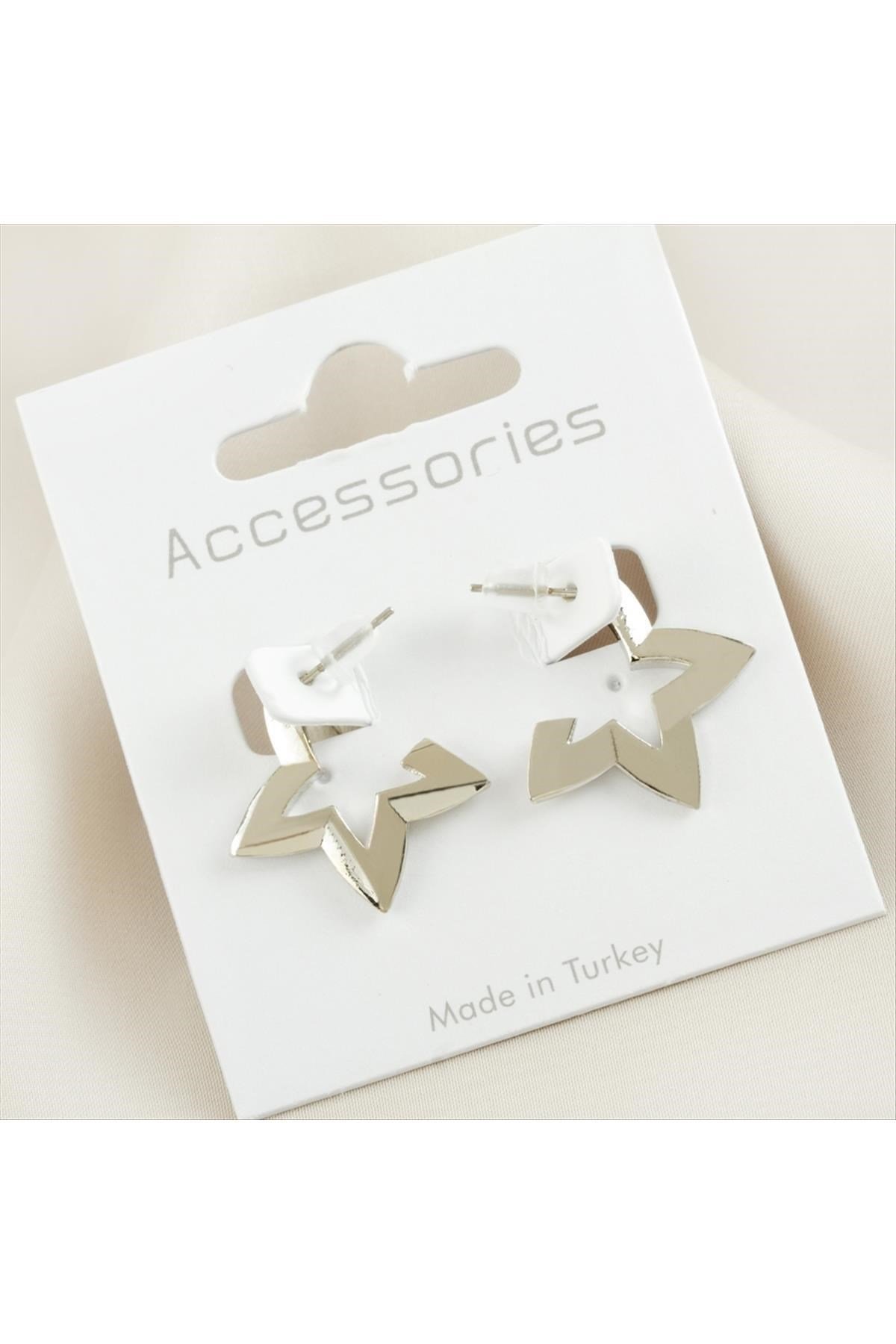 Yıldız Yeni Sezon Metal Küpe