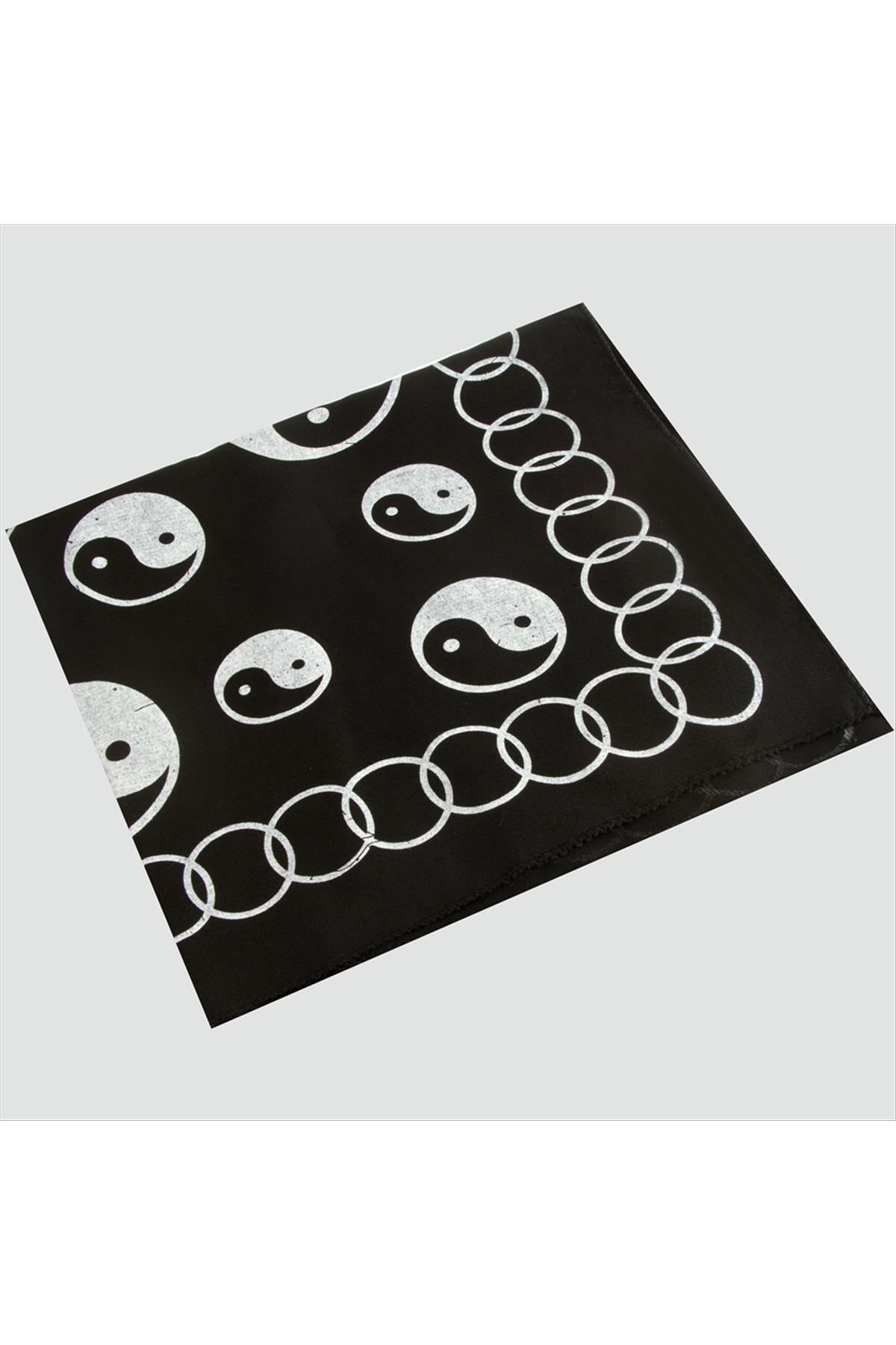 Ying Yang Desenli Bandana 50*50