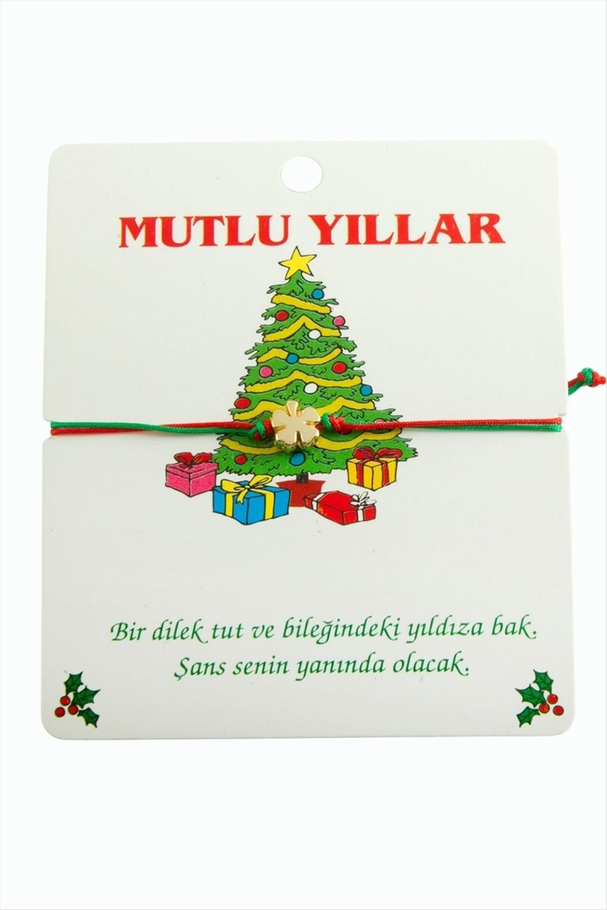 Yonca Çift İpli Yılbaşı Bilekliği
