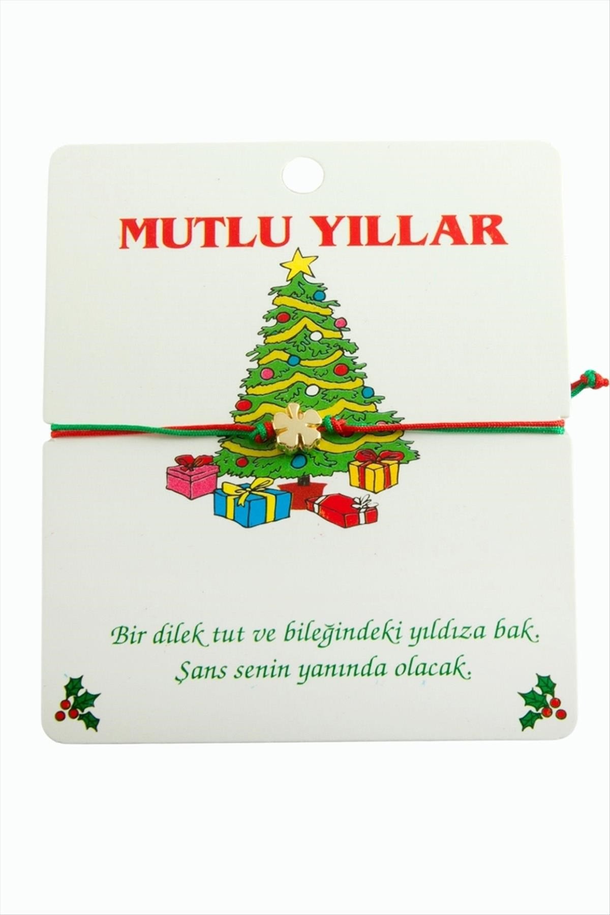 Yonca Çift İpli Yılbaşı Bilekliği
