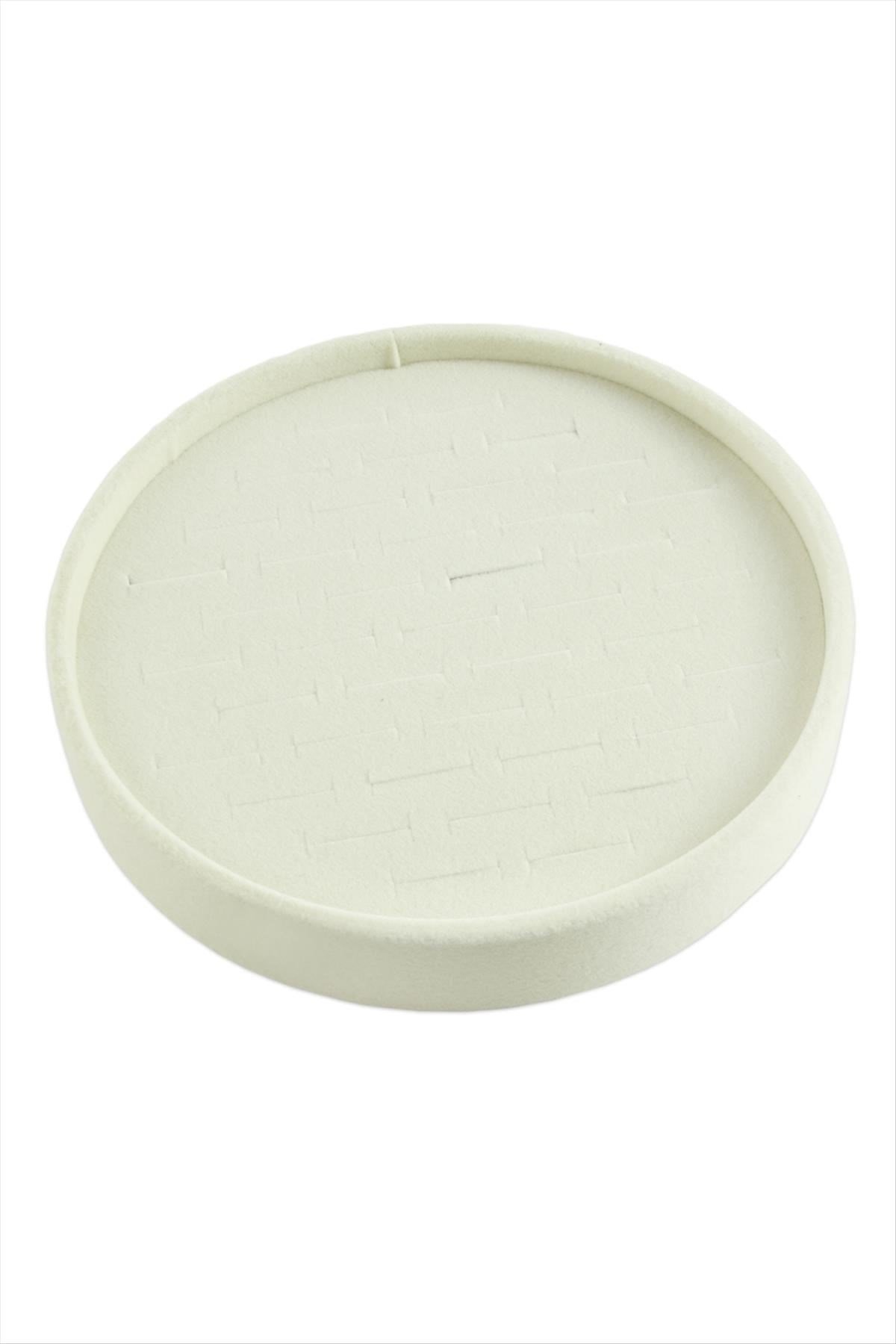 Yuvarlak Ahşap Anfora Kumaş Yüzüklük 20 cm