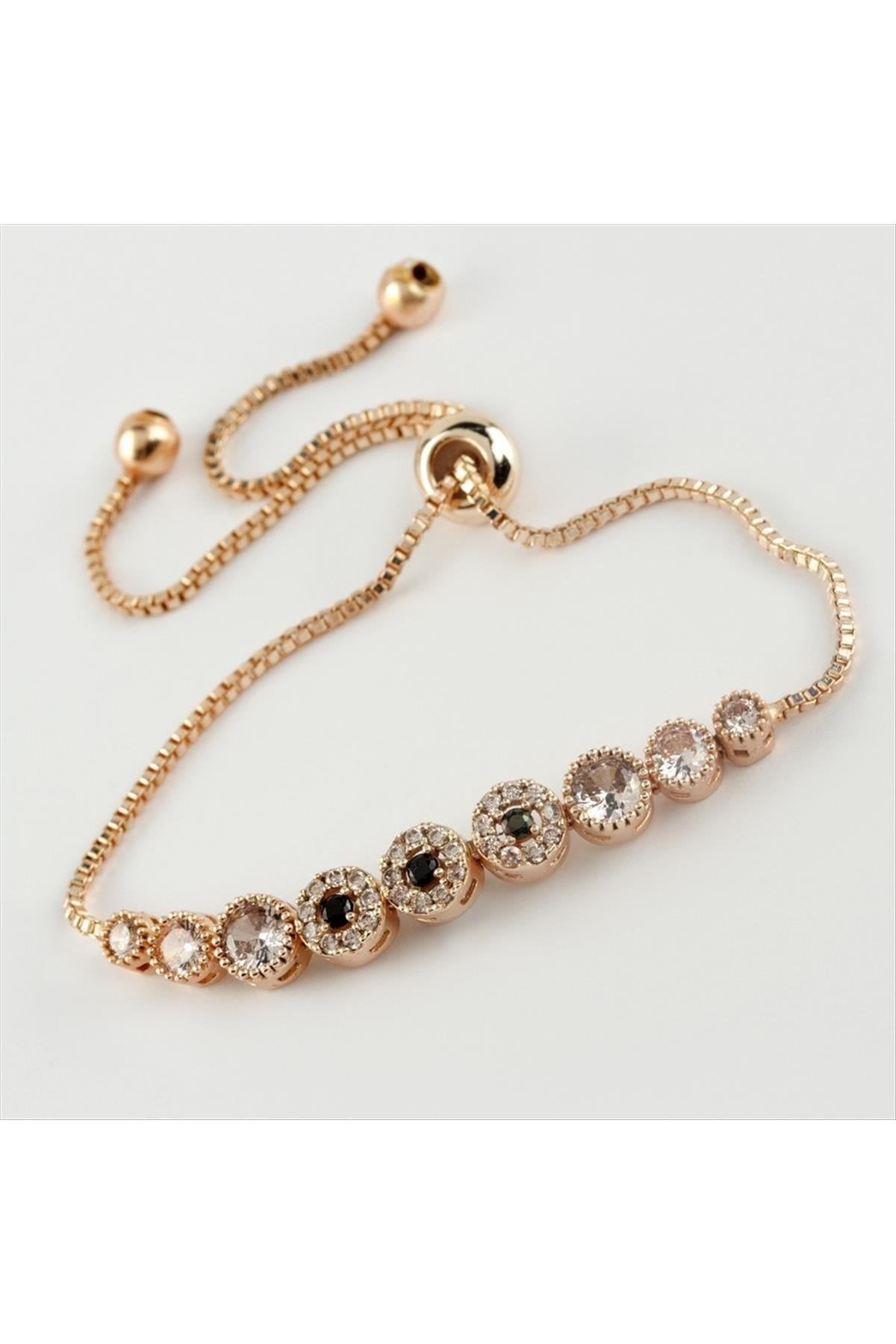 Zirkon Taşlı Lüx Asansörlü Bileklik