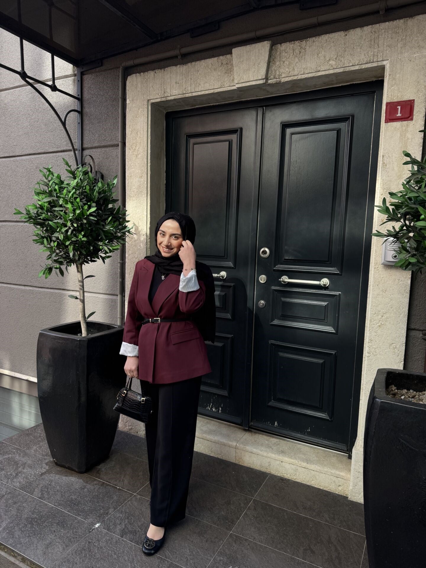 Blazer Ceket | Bordo