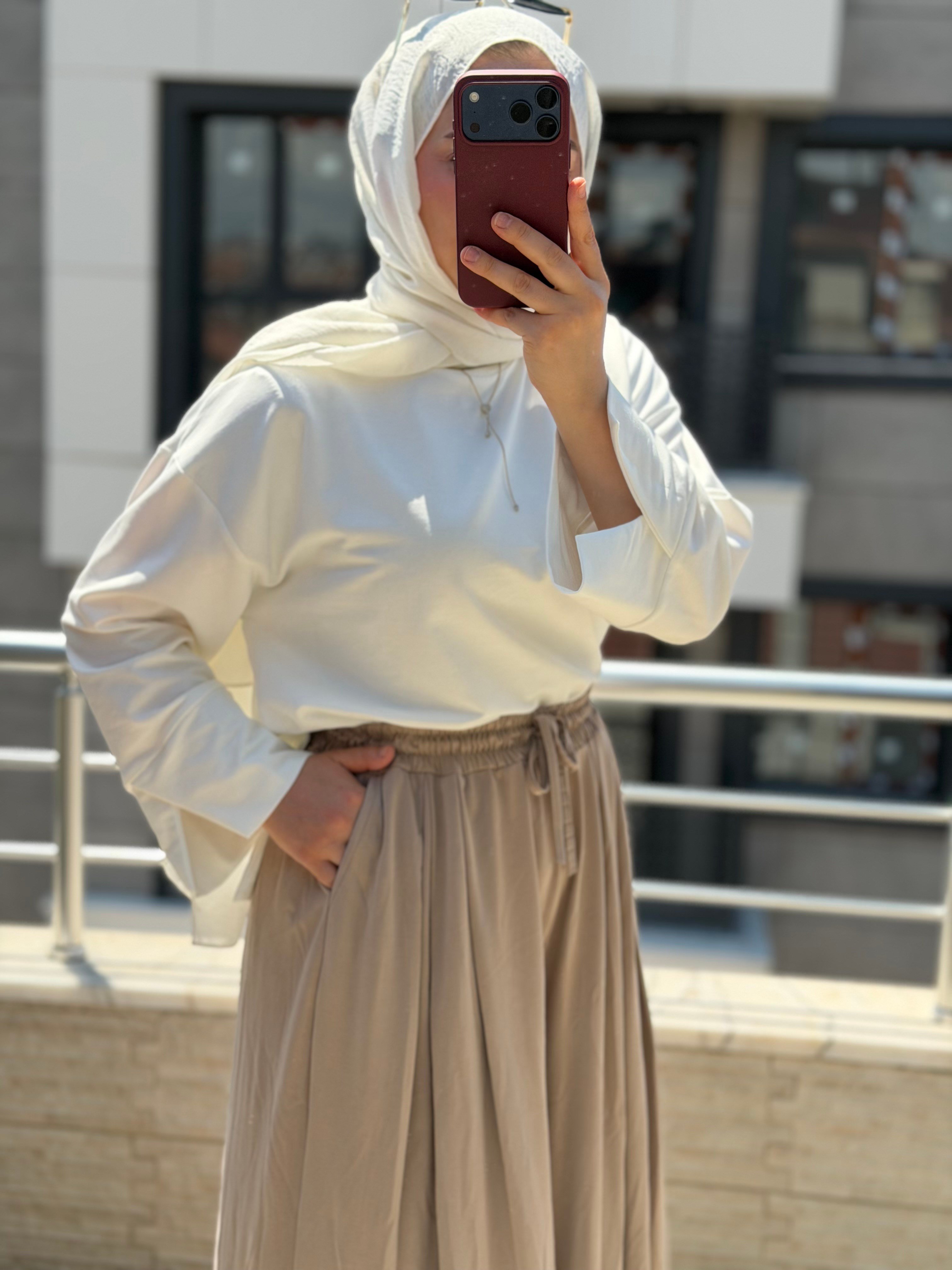 Bol Paça Oysh Pantolon Bej