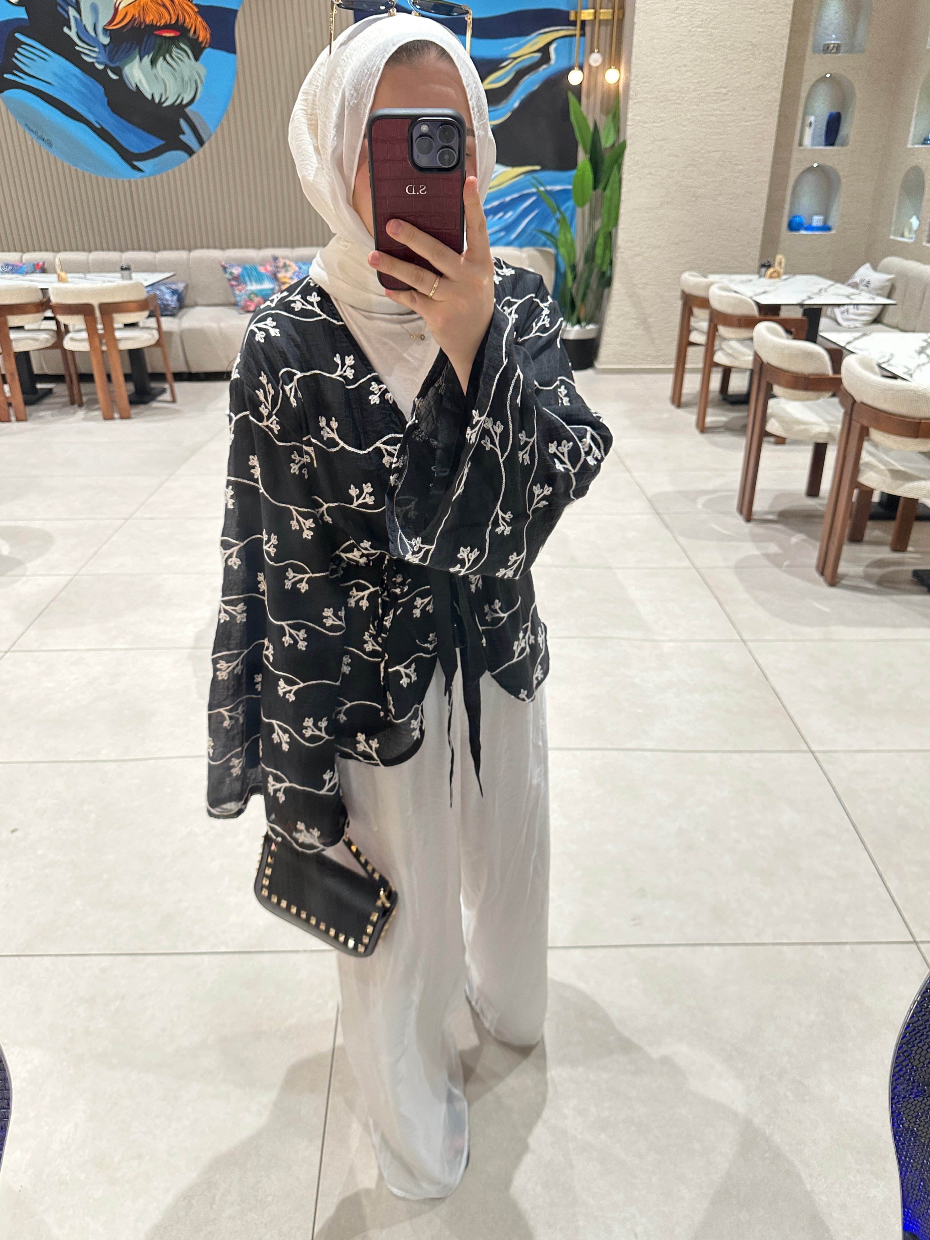 Elena Pantolonlu Takım Siyah 