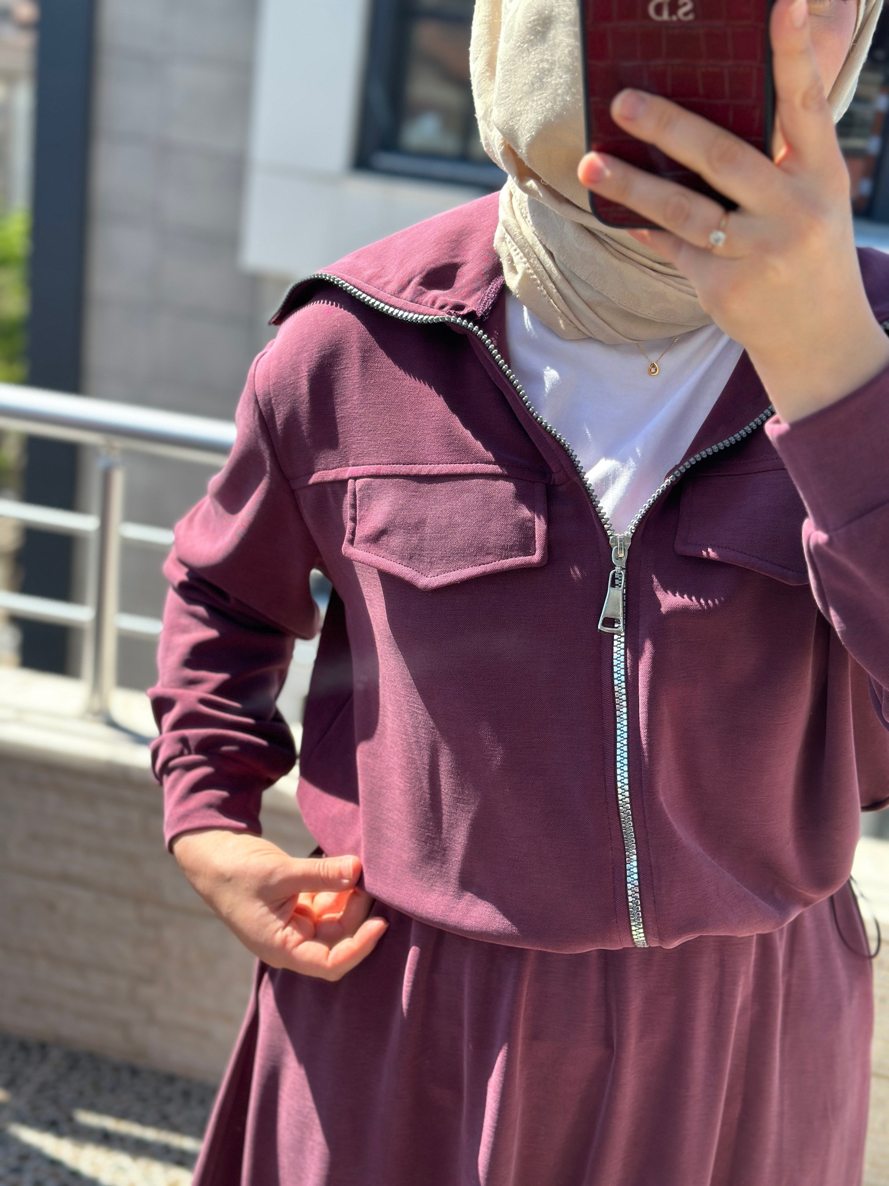 Etekli Oysh Takım  Bordo