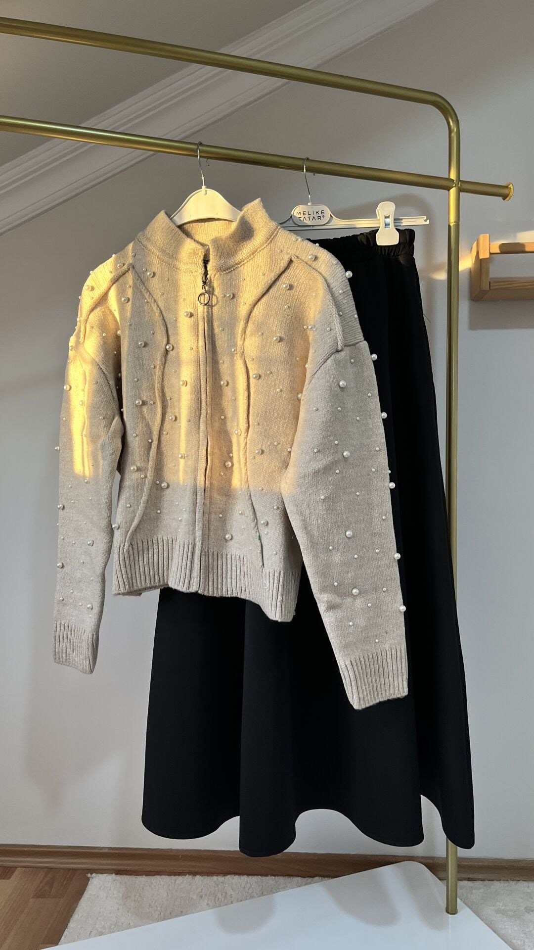 İncili Triko | Krem