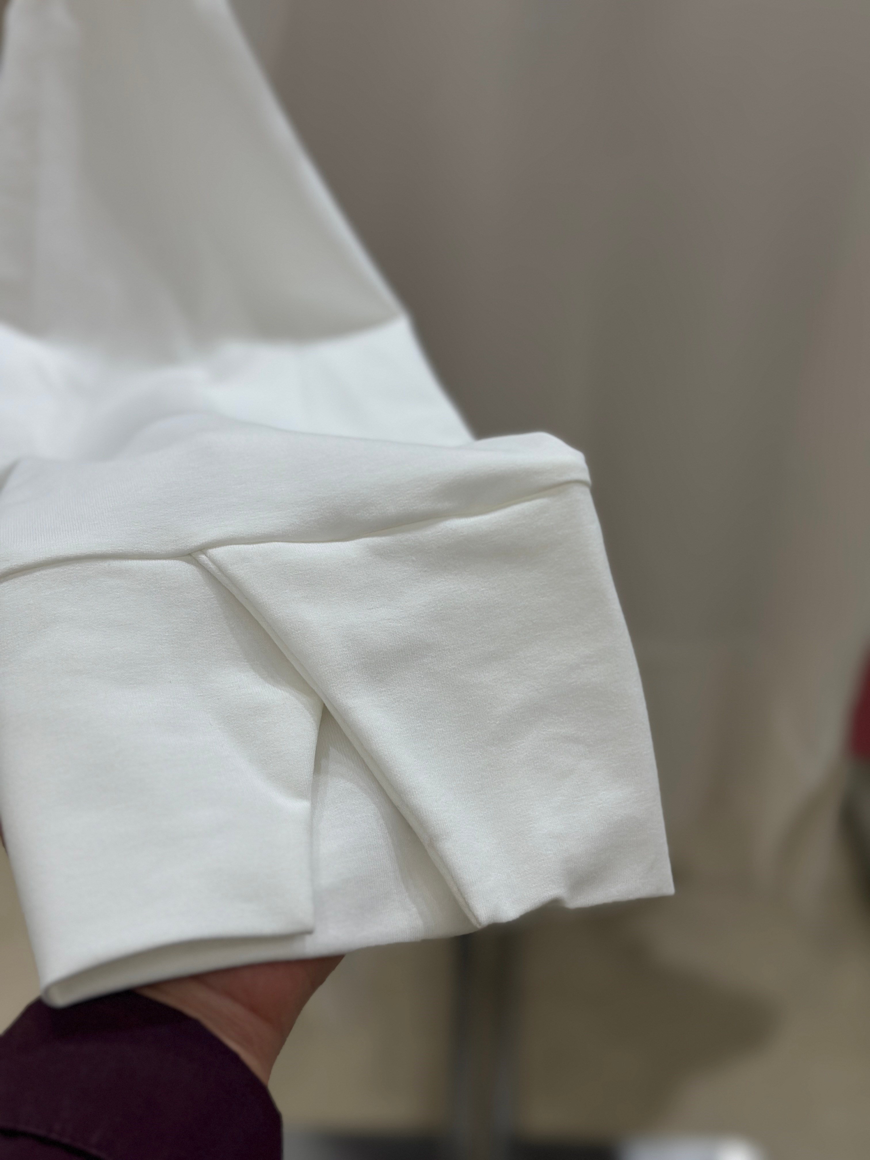 Kol Detaylı Tunik Beyaz