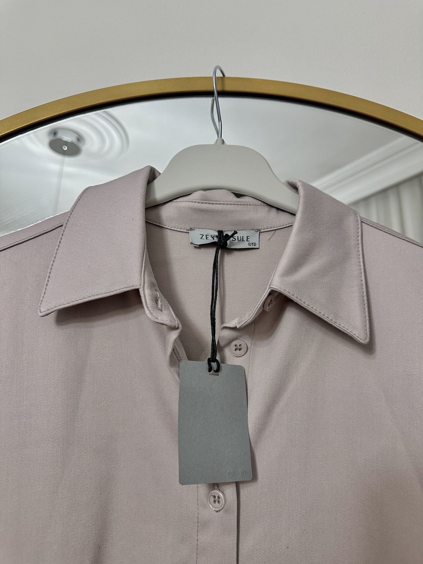 Oversize Gömlek | Pudra