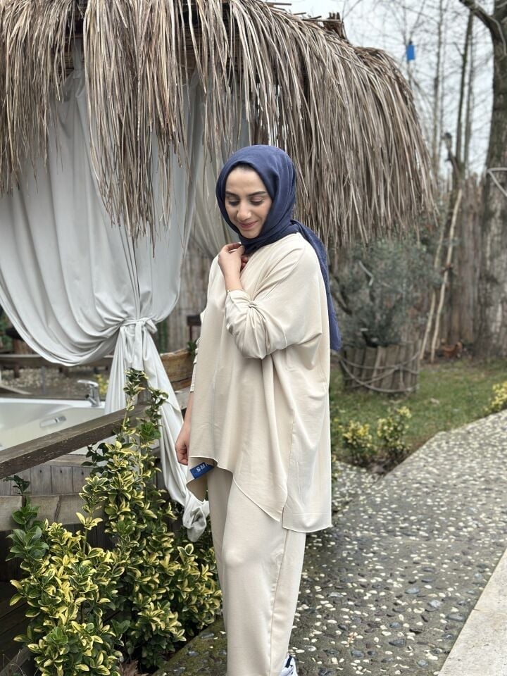 Şalvar Basic Takım | Ekru 