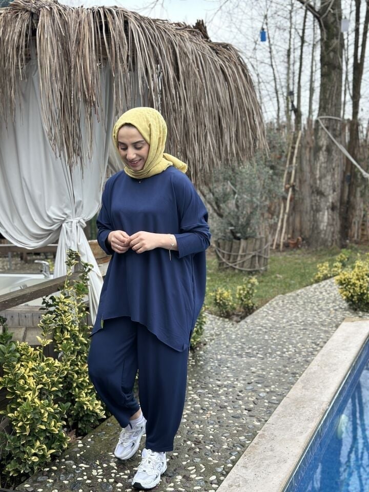 Şalvar Basic Takım | Lacivert  