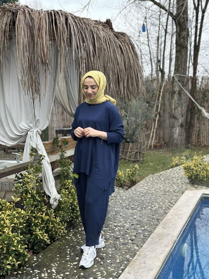 Şalvar Basic Takım | Lacivert  