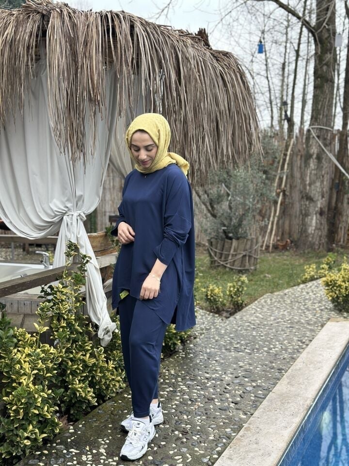 Şalvar Basic Takım | Lacivert  