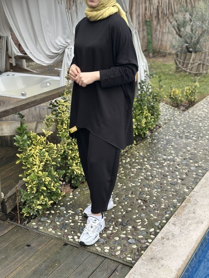 Şalvar Basic Takım | Siyah 