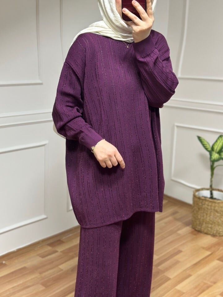 Simli Merserize Takım | Mürdüm