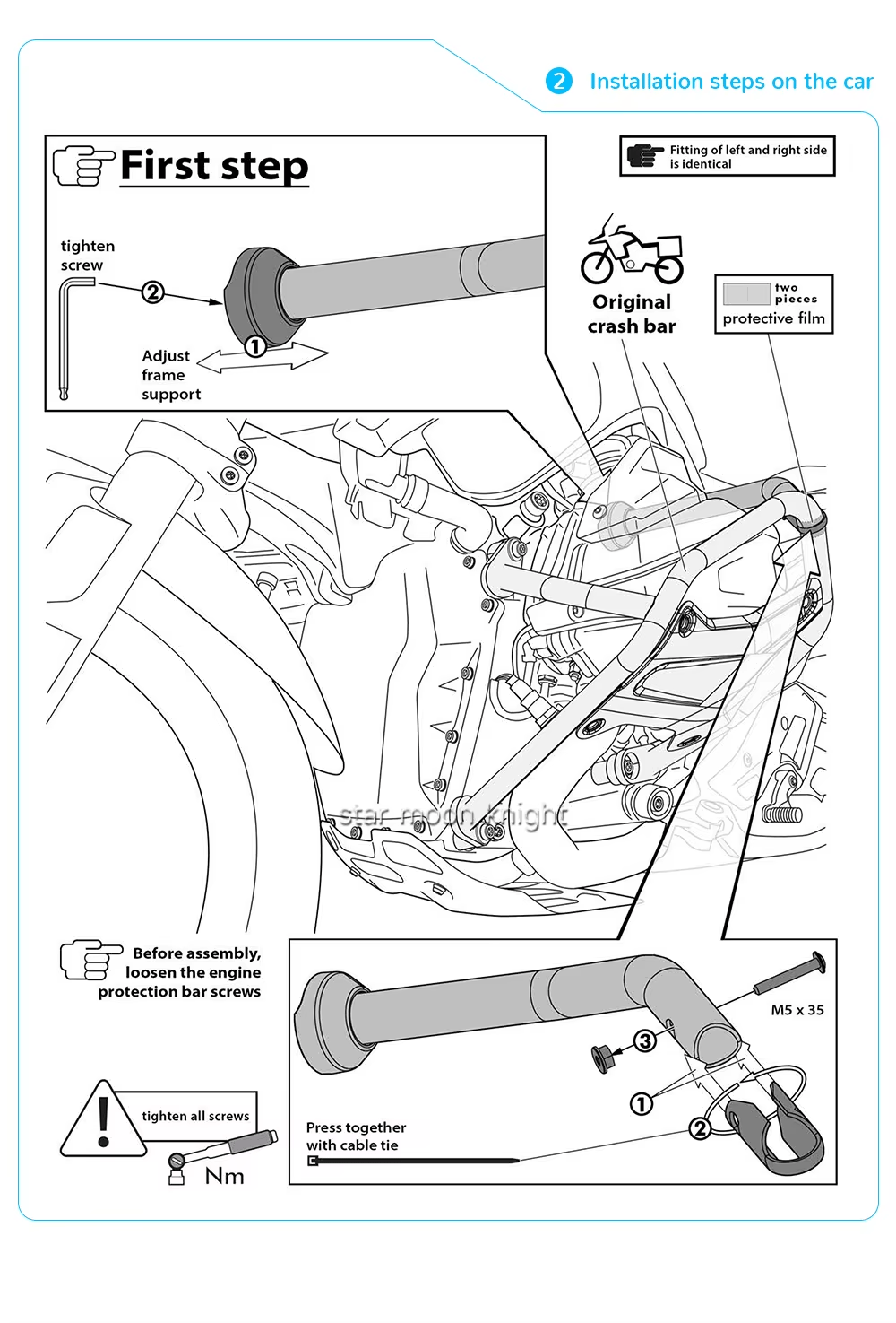 BMW 1300GS Çarpışma Önleyici Koruma Demiri, Orjinal Silindir Koruma Demiri Modifikasyonu 