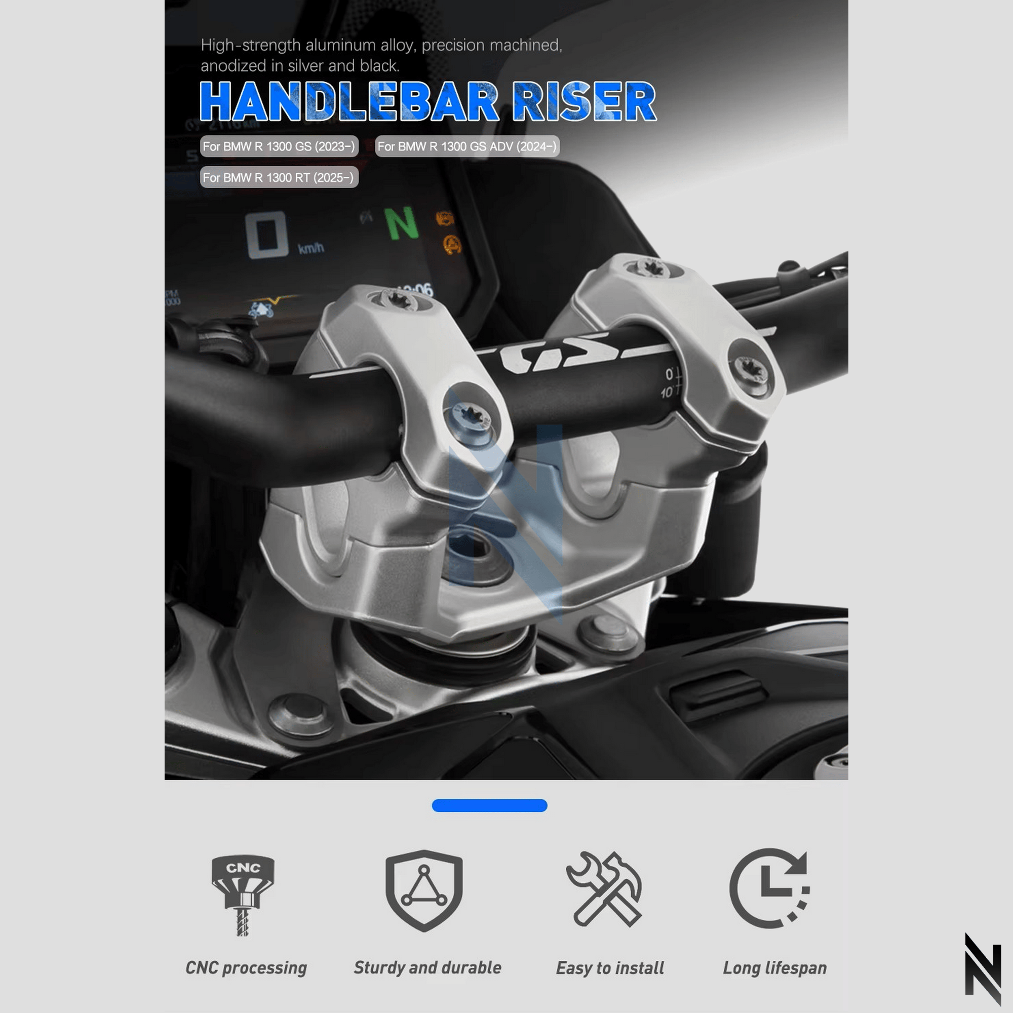 BMW R 1300 GS ADV Gidon Yükseltici | Konfor & ErgonomiBMW R1300GS R1300GS ADV Gidon Yükseltici