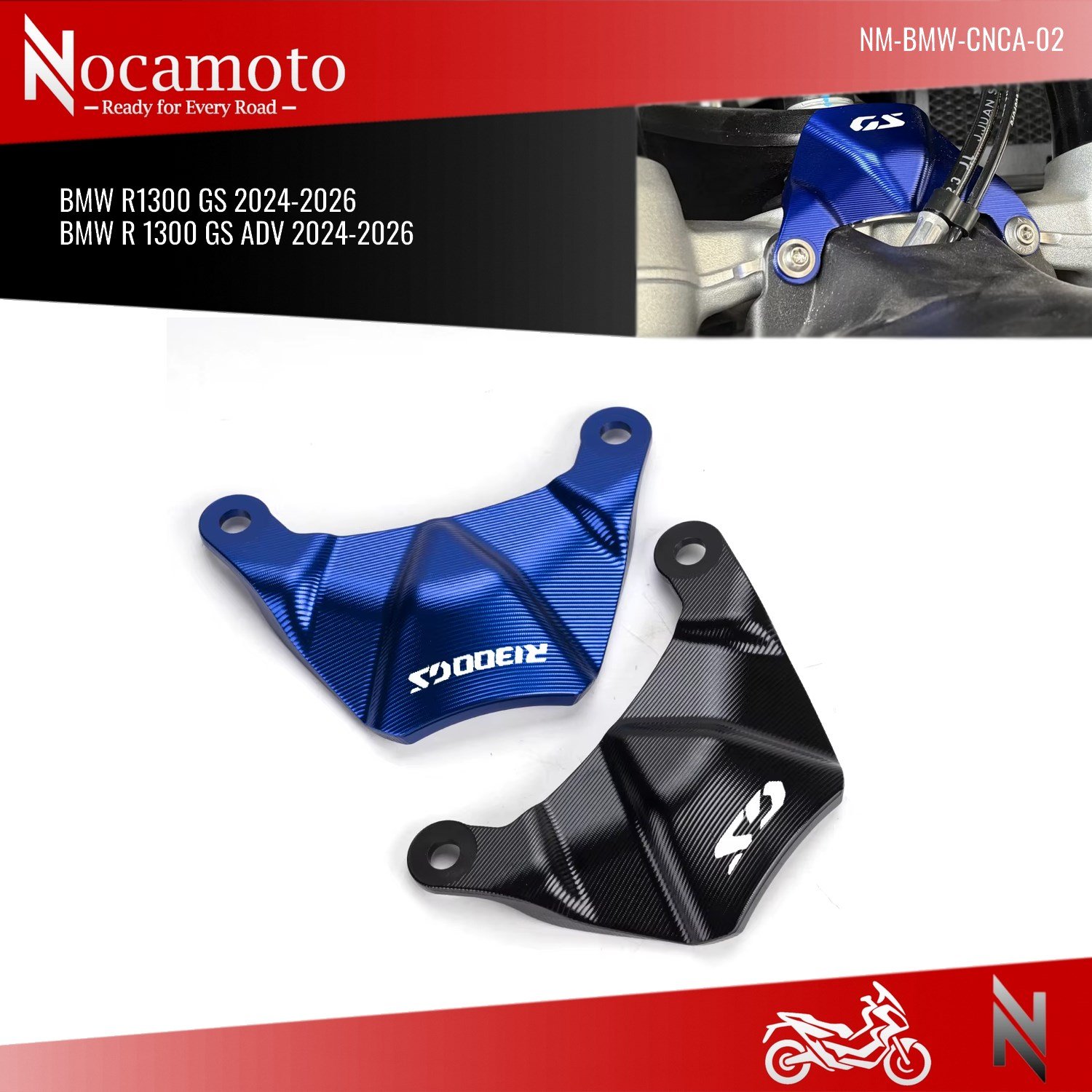 BMW R 1300 GS CNC Alüminyum Telelever Mafsal Koruma Kalkanı