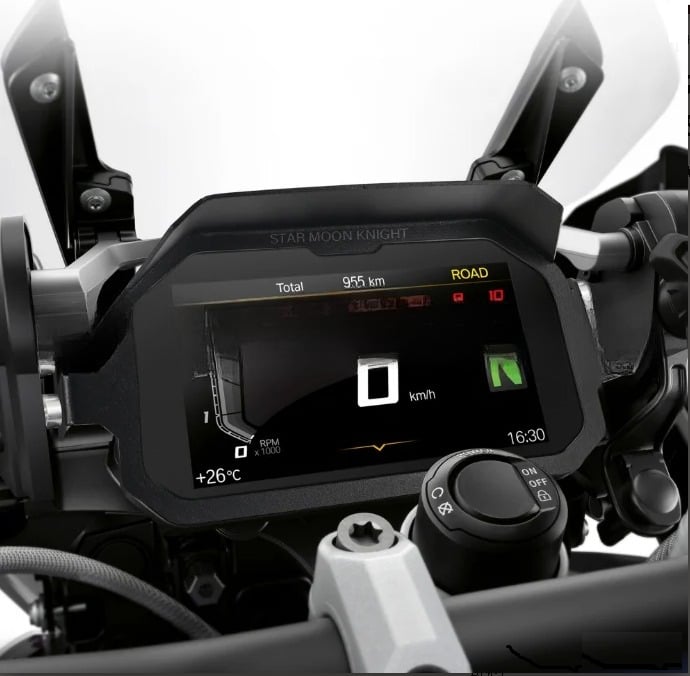 BMW R1250GS R1200GS F850GS F750GS F900XR TFT Ekran Koruyucu Çerçeve | NocamotoBMW R1200GS R1250GS F900XR F750GS F850GS ADV Ekran Koruyucu Gösterge Çerçeve Kapağı, TFT Hırsızlığa Karşı Koruma, Güneşlik
